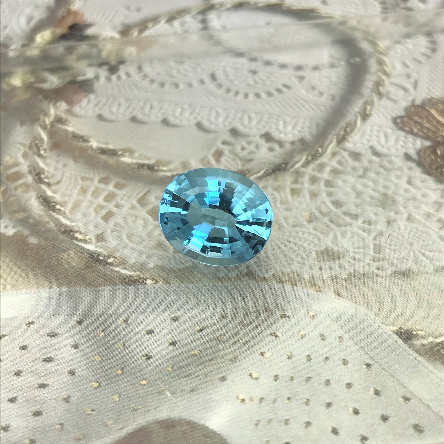 14x12mm Blue Topaz Oval Cut 10 Carats Loose Gem Wholesale Gemstones Nice Cut Faceted Real Topaz, Unmounted December Birthstone US Seller