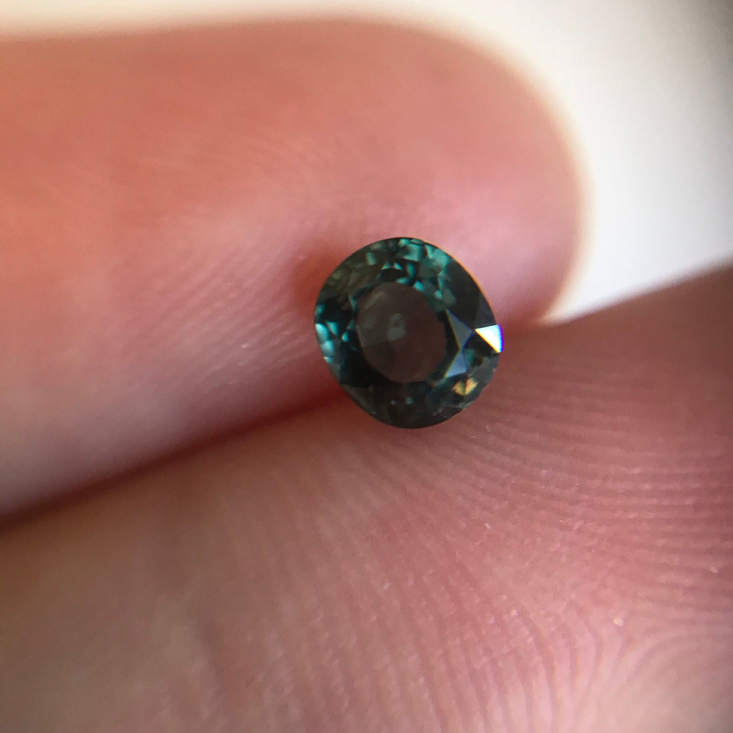 Unheated Purple Sapphire 0.87 carat 5.2x4.6 mm Oval Cut, Natural Tanzania Sapphire, Dark Greenish Purple,  Wholesale Faceted Loose Gemstone