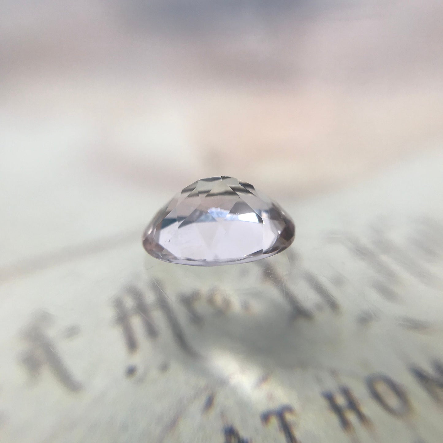 Morganite 1.1 carats 8x6 mm Oval Cut Light Purplish Pink Morganite, Faceted Loose Beryl Gemstone for Jewelry