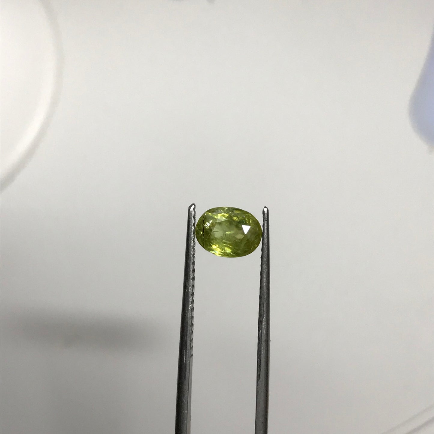 Yellowish Green Sphene 1 Carat 7x5mm Oval Cut, Natural Madagascar Sphene, faceted loose wholesale gemstone for jewelry