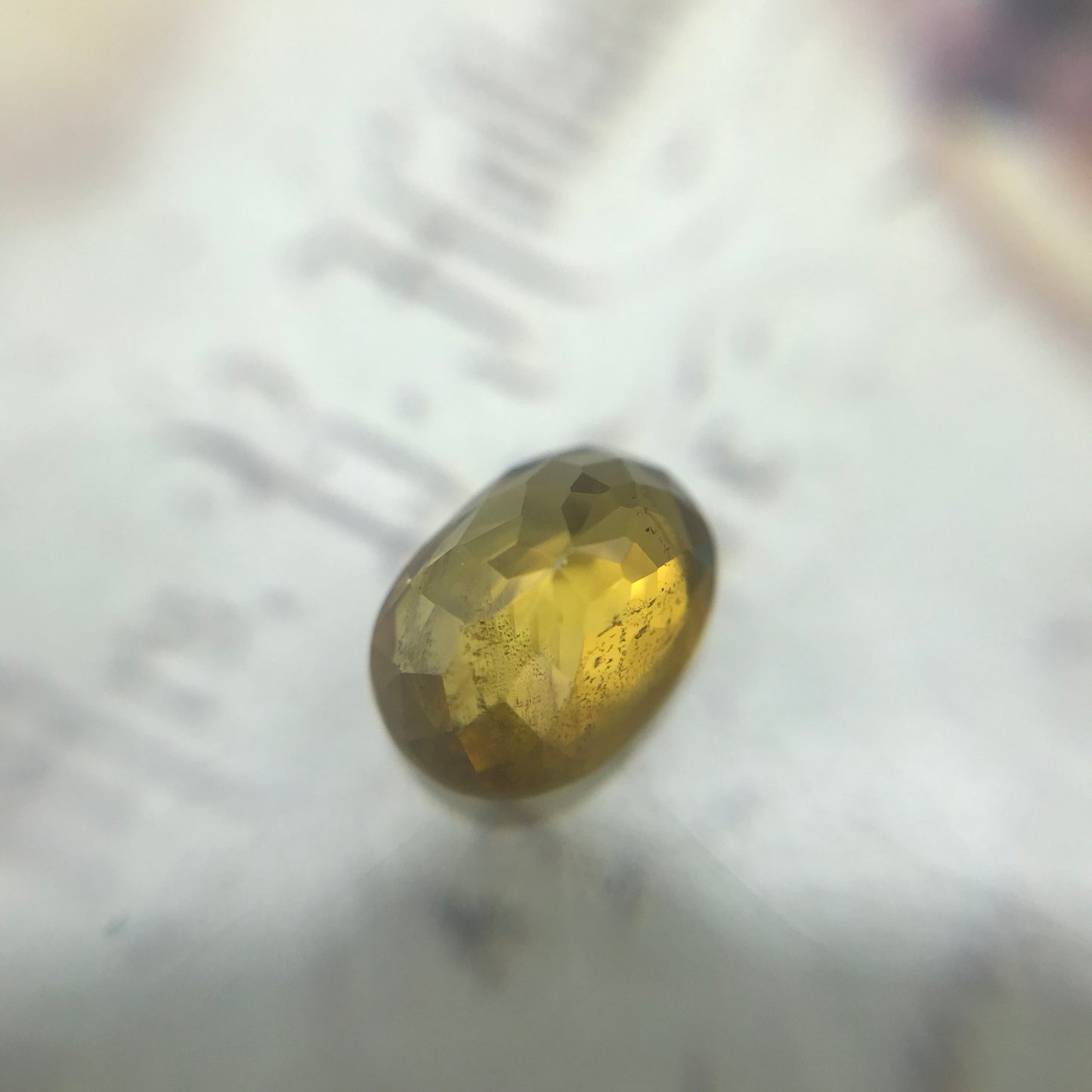 Yellowish Orange Sphene 1.59 Carat 8x6mm Oval Cut, Natural loose wholesale gemstone