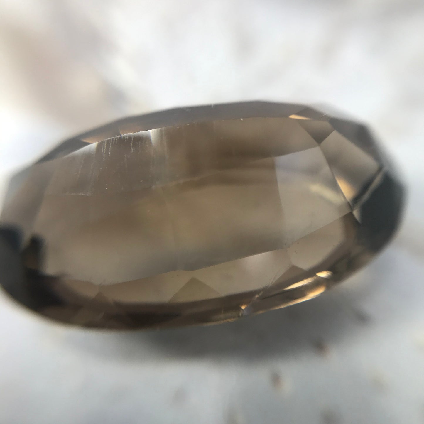 Large Smoky Quartz Gemstone Loose 18 carats 22.8x13.7mm Long Oval Cut Loose Stone Unmounted Gemstone Brown Gem
