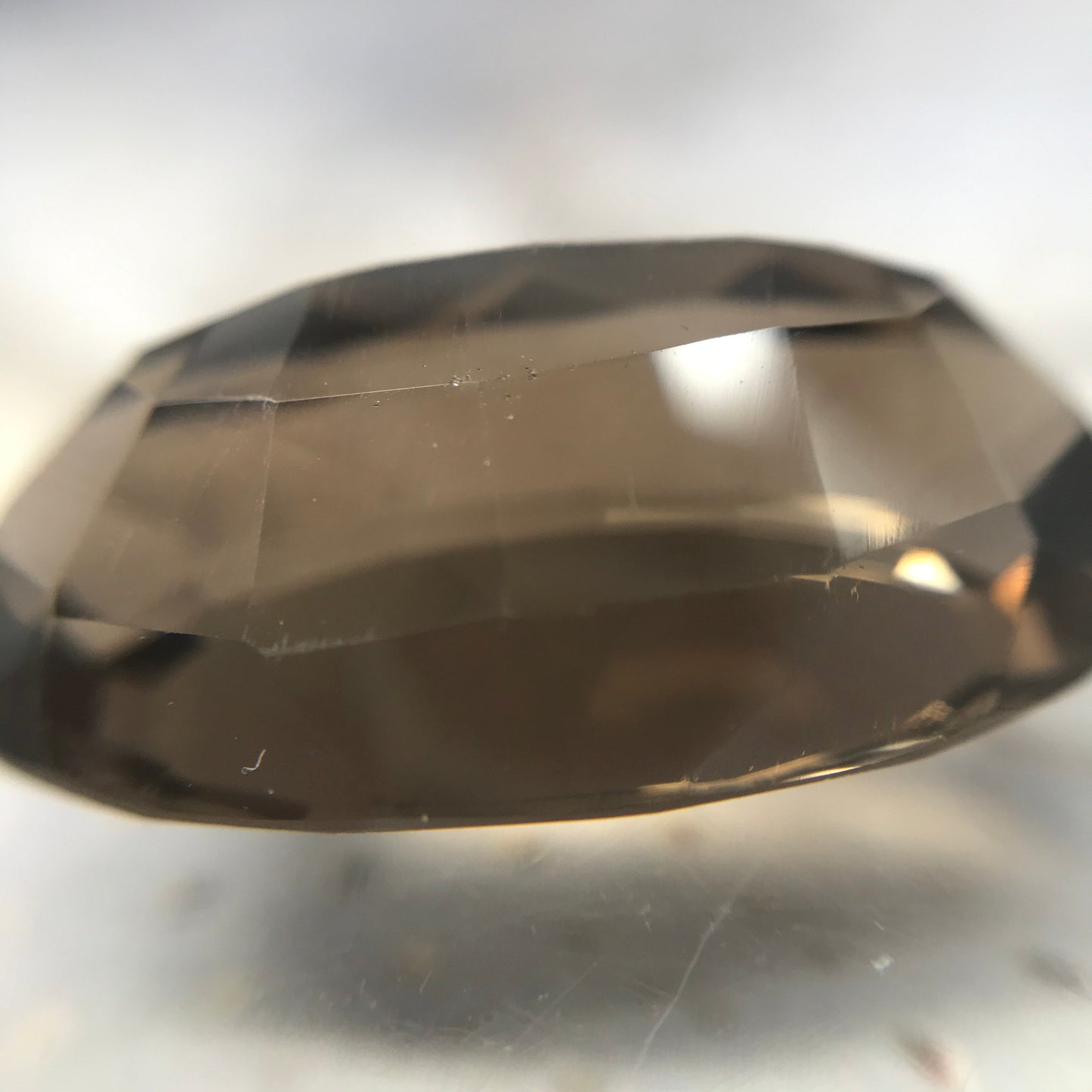 Large Smoky Quartz Gemstone Loose 18 carats 22.8x13.7mm Long Oval Cut Loose Stone Unmounted Gemstone Brown Gem