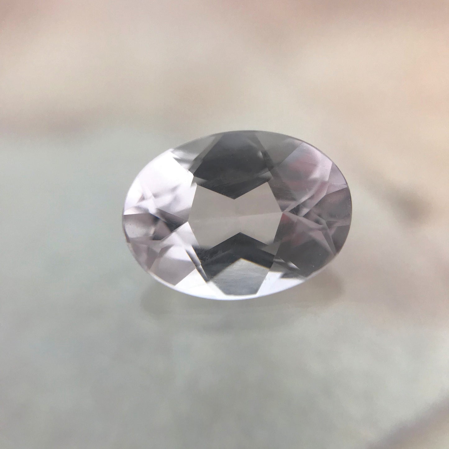 Light Purplish Pink Morganite 1.14 carats 8x6mm Oval Cut Morganite, Faceted Loose Beryl Unmounted Gemstone for Jewelry