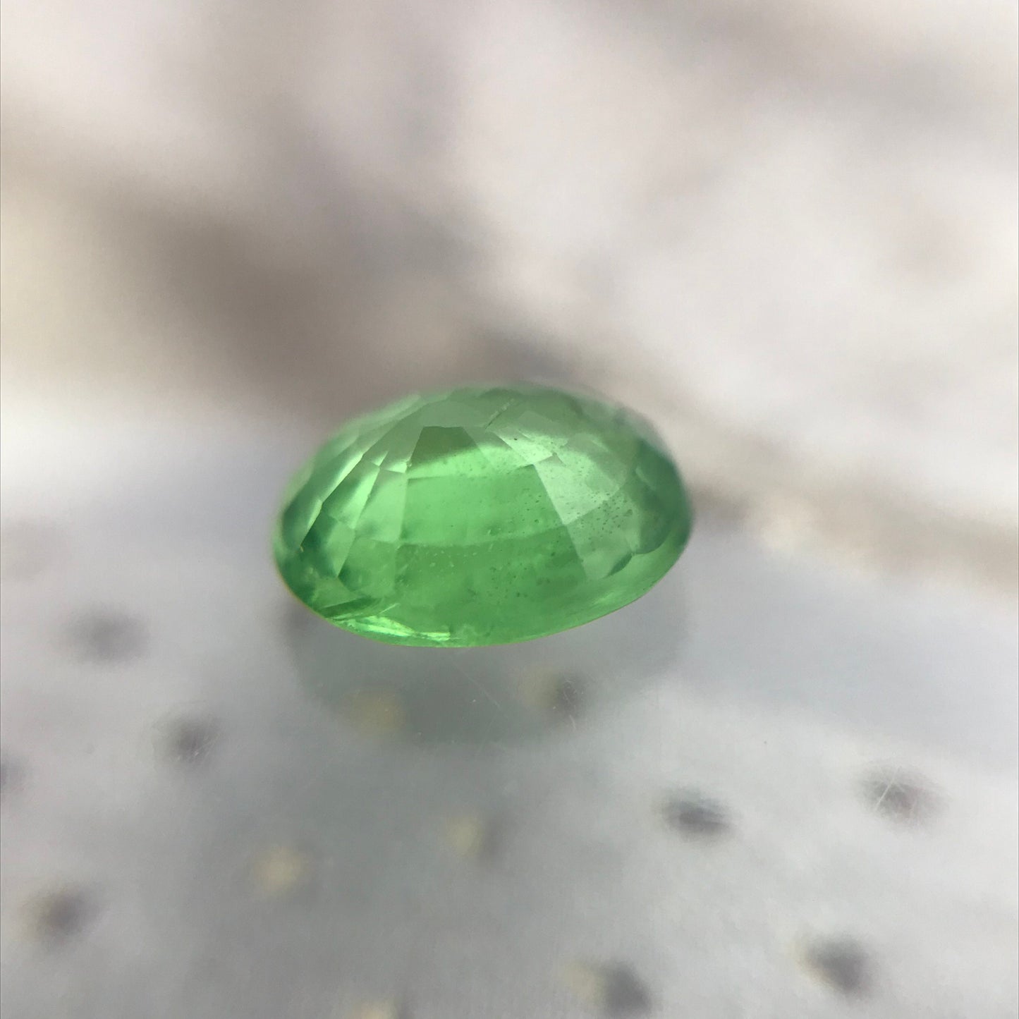 Natural Tsavorite Garnet 1.05 carats 6.6x6mm Faceted Oval Genuine Gemstone Unmounted Loose Gem Earth Mined Green Garnet