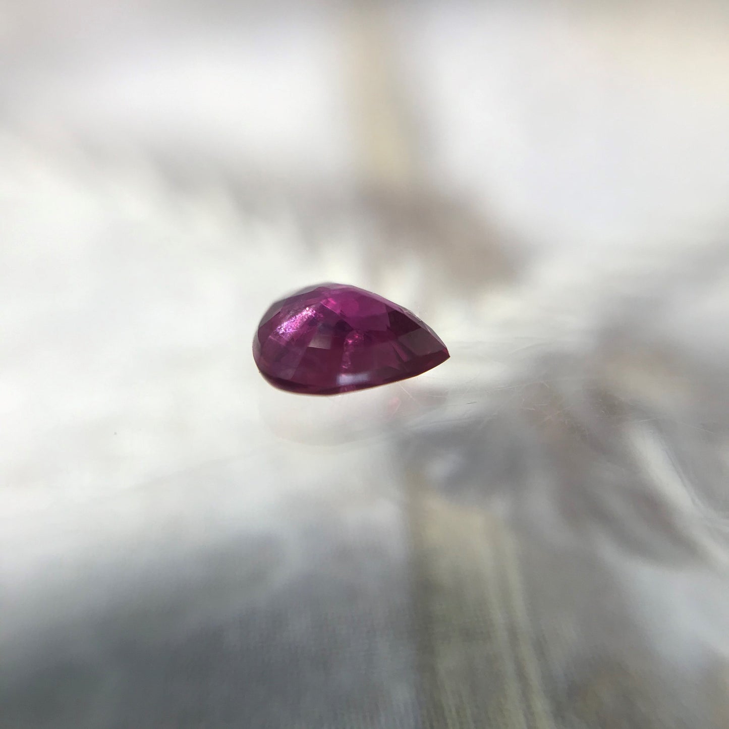 Natural Ruby 5x4mm Pear Cut No Heat Clarity Enhanced Gemstone Loose Faceted Corundum July Birthstone Treated Ruby