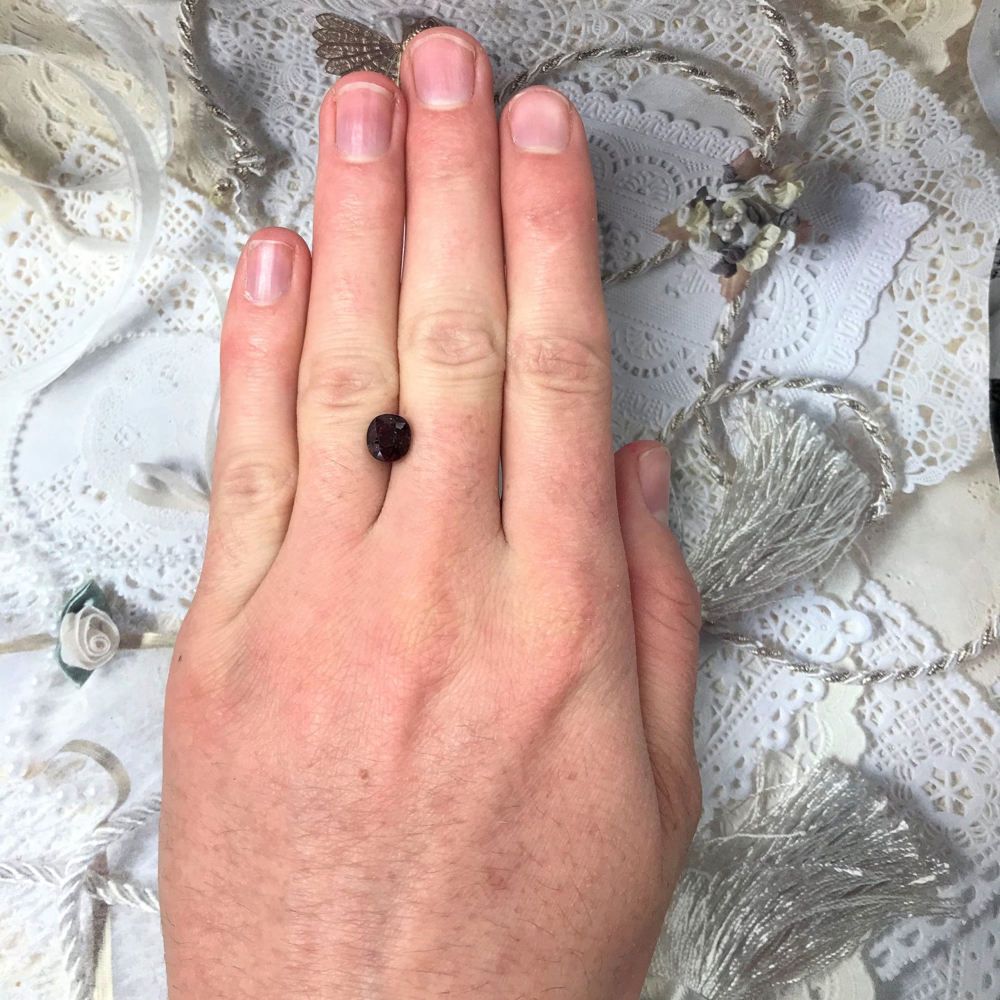 Natural Ruby Low Heat 2.16 Carat 7.4x6.8mm Loose Gemstone Faceted Gem Corundum Oval Cut Red Beautiful July Birthstone Earth Mined