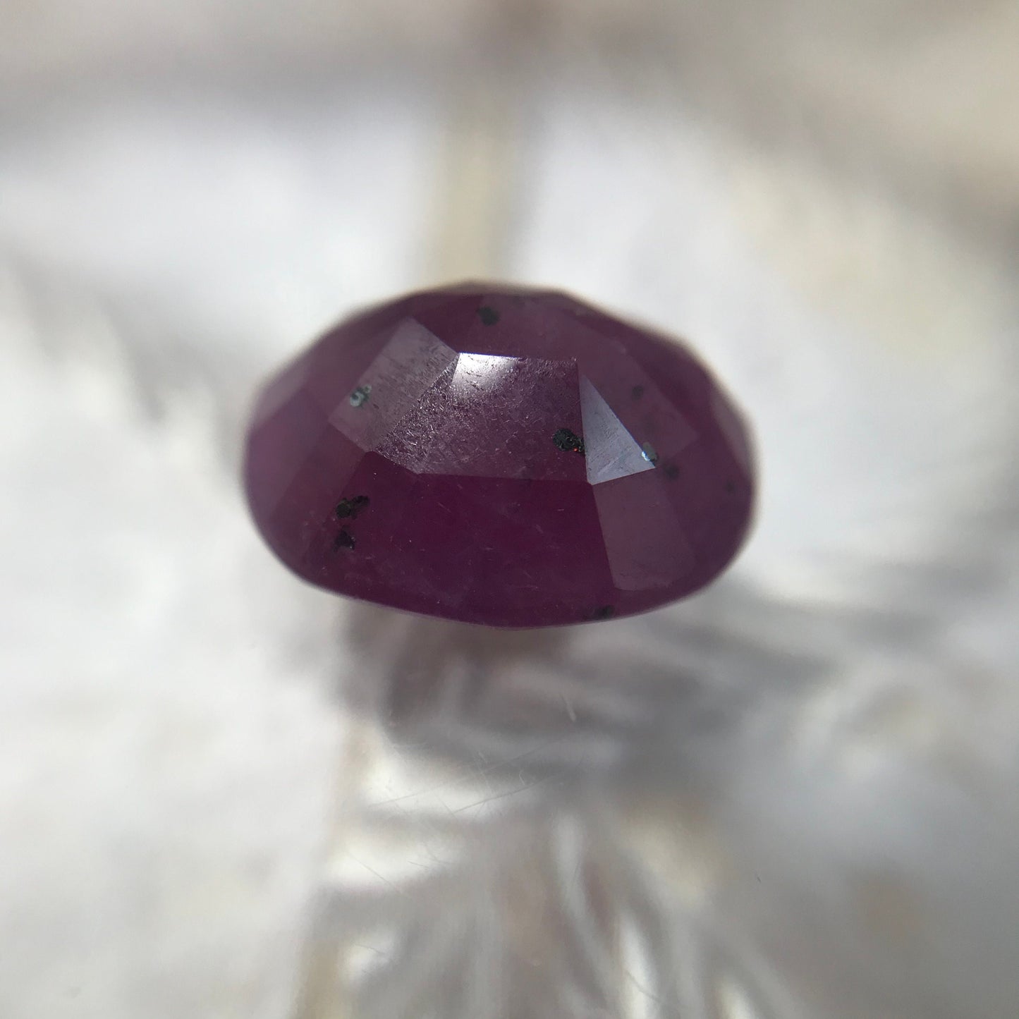 Huge Natural Ruby Heated with Residues 7.14 Carat 12x10mm Oval Cut Gemstone Loose Faceted Corundum July Birthstone Treated Ruby