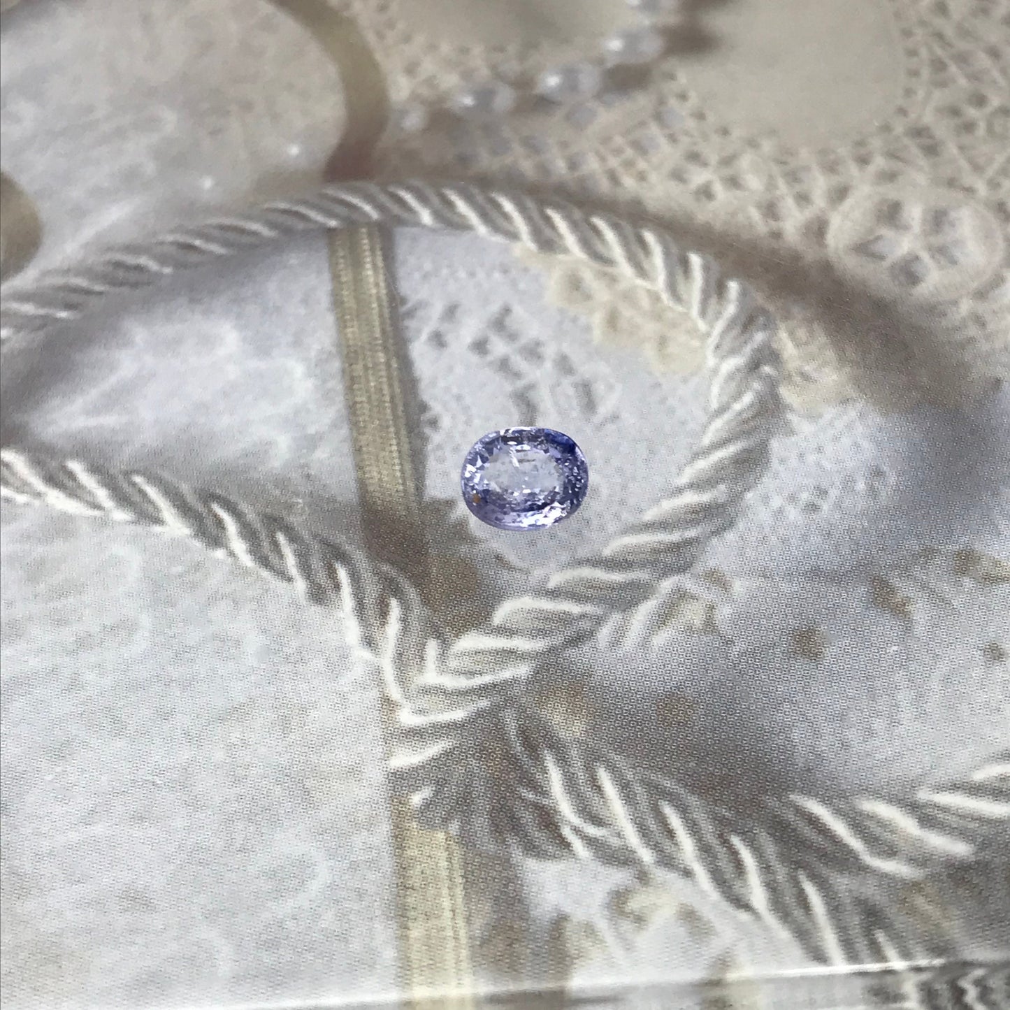 0.83 carat Untreated Natural Bluish Purple Sapphire 6x5mm Oval Cut Loose Faceted Stone