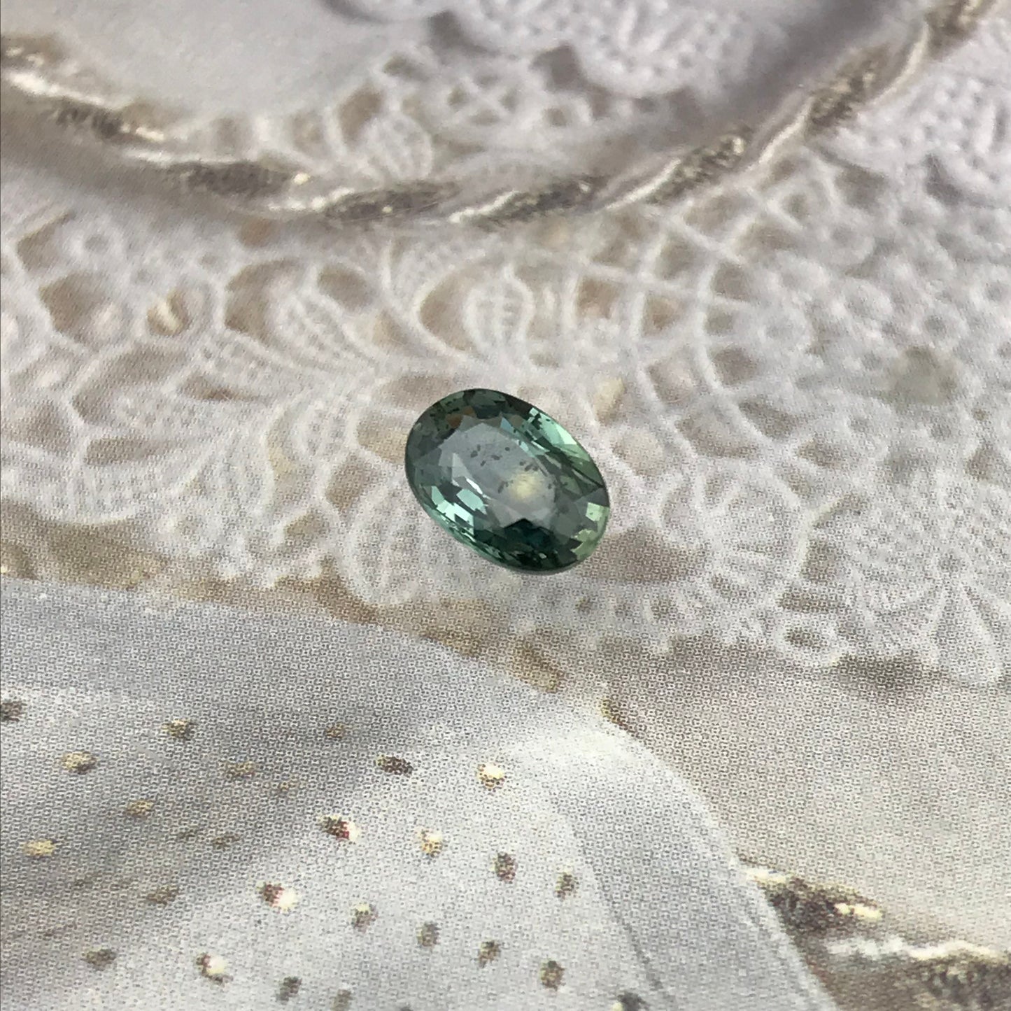 Natural Teal Sapphire 7.5x5mm Oval 1.23 Carat Corundum Blue Green Faceted Loose Unmounted Gemstone Earth Mined Gem US Seller