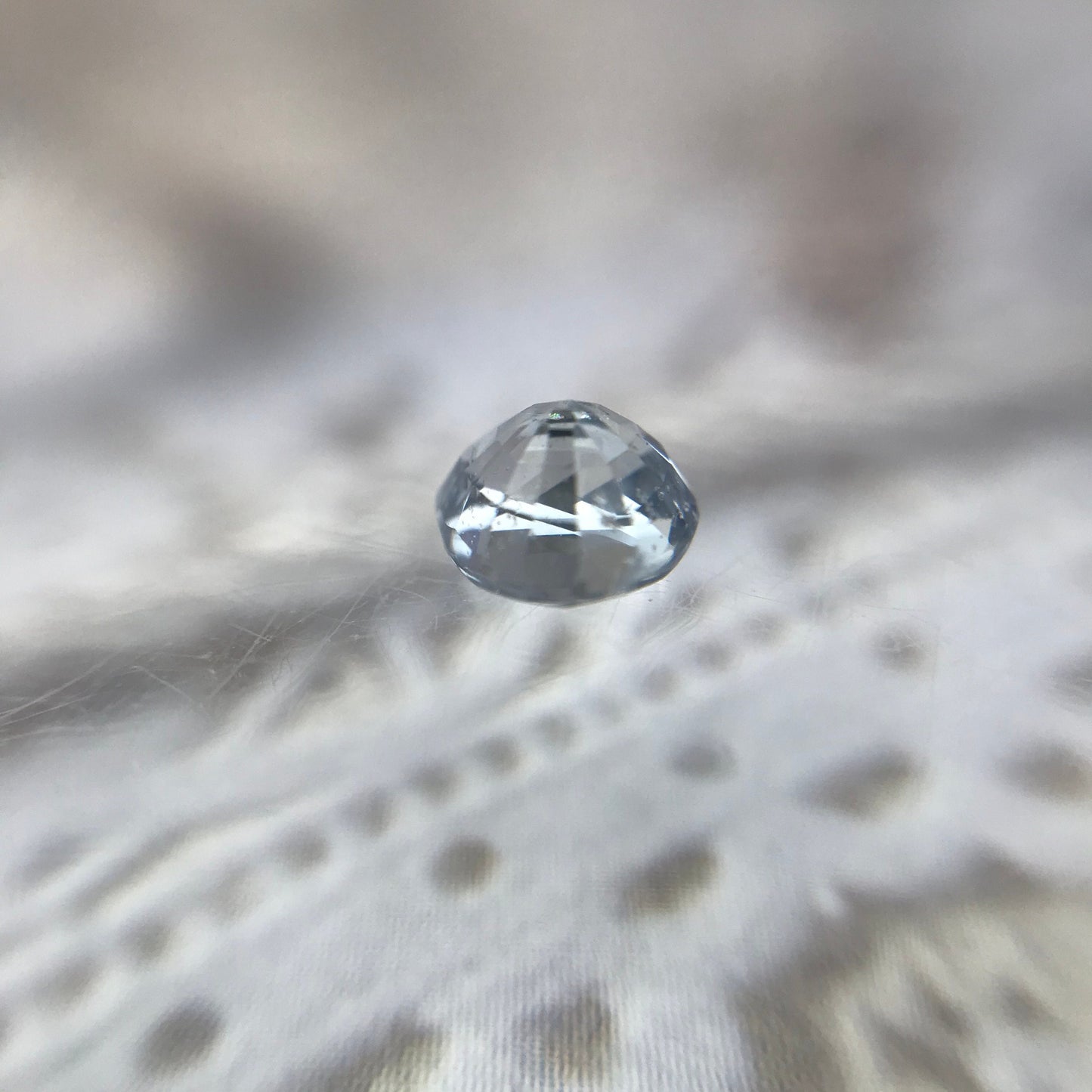 Natural Purple Gray Sapphire 0.77 carat 5.5 x 5 mm Pear Cut, Faceted Loose Gemstone Light Purple Unmounted Gem