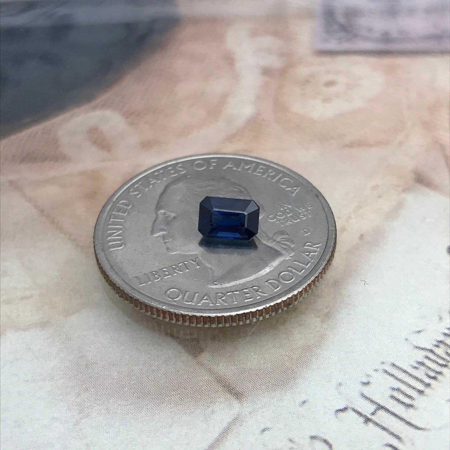 Natural Blue Sapphire 0.86 Carat 6x4mm Emerald Cut Rectangle Corundum Faceted Loose Unmounted Gemstone Heat Only