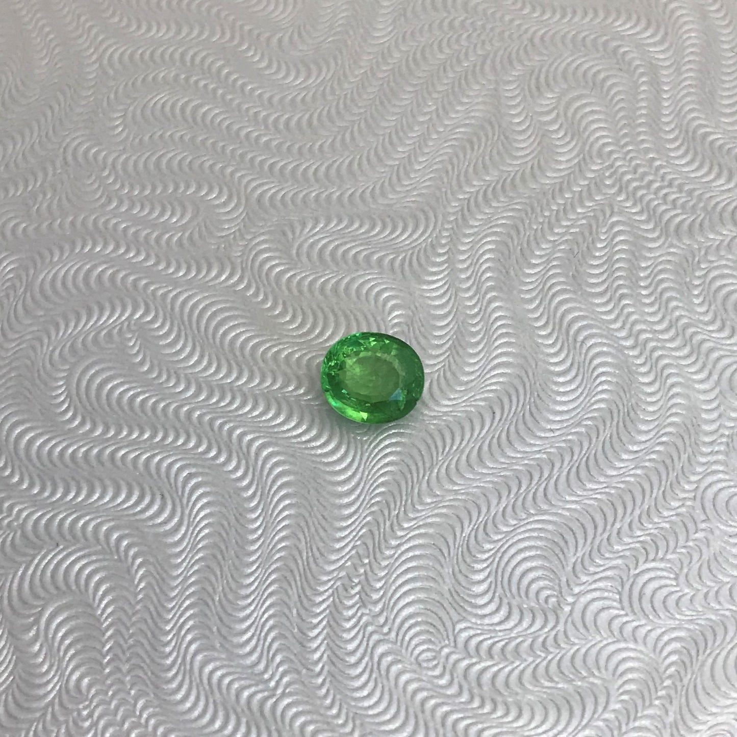 Natural Tsavorite Garnet 1.05 carats 6.6x6mm Faceted Oval Genuine Gemstone Unmounted Loose Gem Earth Mined Green Garnet