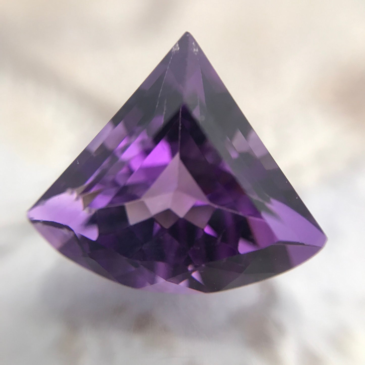 Fancy Purple Amethyst 14x16mm 8 Carat Shield Cut Loose Natural Amethyst, Faceted Purple February Birthstone Gem, US Seller