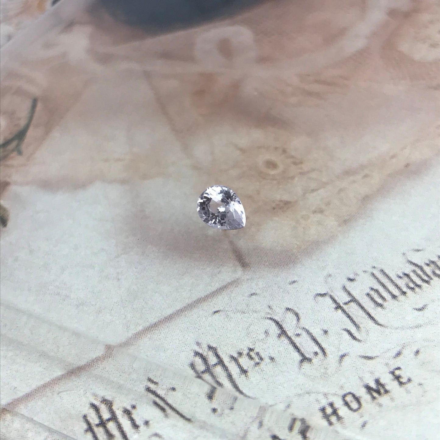 0.71 carat Lavender Natural Sapphire 5.7x4.5 mm Pear Cut, Faceted Loose Gemstone Light Purple Unmounted Gem