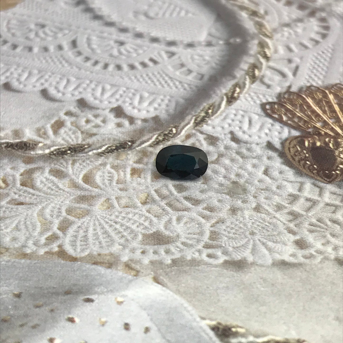 Natural Deep Teal Sapphire 6.7x4.4mm Oval 0.90 Carat Corundum Green Blue Faceted Loose Gemstone Heated Earth Mined Gem US Seller