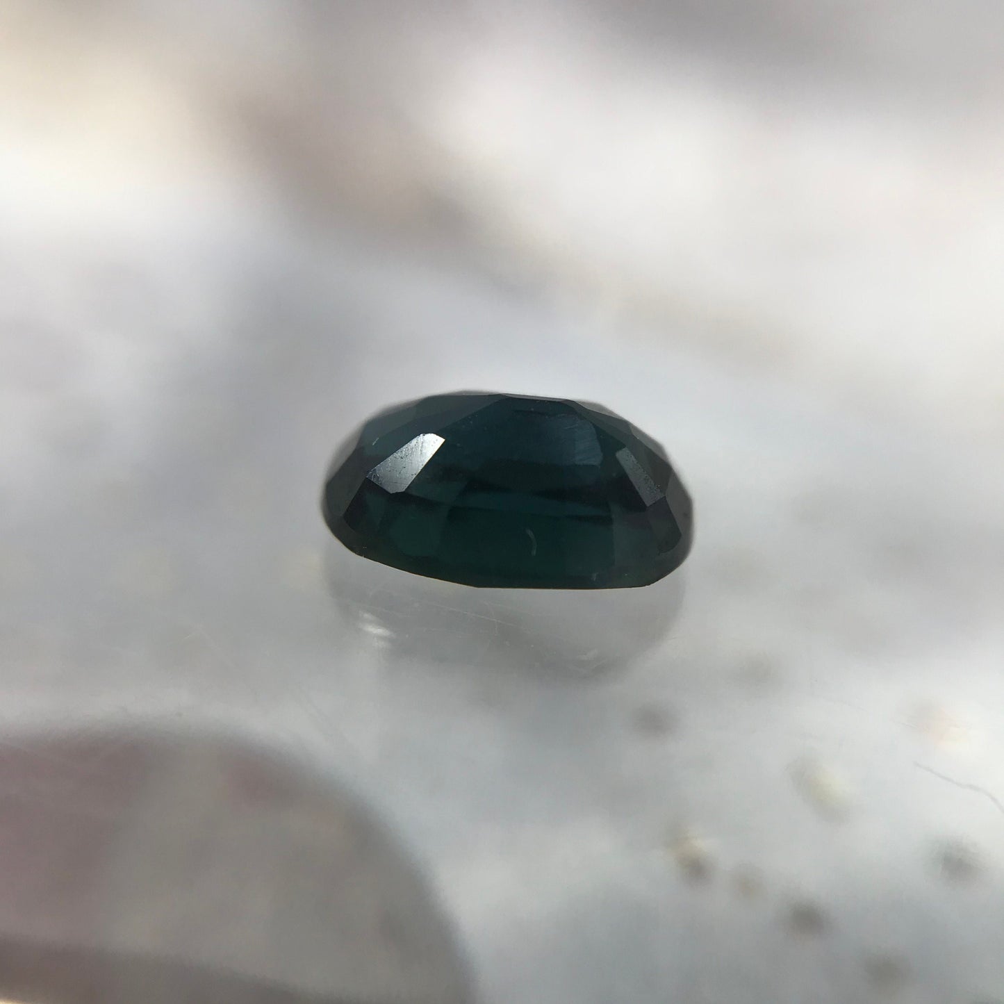 Natural Deep Teal Sapphire 6.7x4.4mm Oval 0.90 Carat Corundum Green Blue Faceted Loose Gemstone Heated Earth Mined Gem US Seller