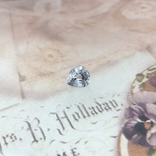 Natural Purple Gray Sapphire 0.77 carat 5.5 x 5 mm Pear Cut, Faceted Loose Gemstone Light Purple Unmounted Gem