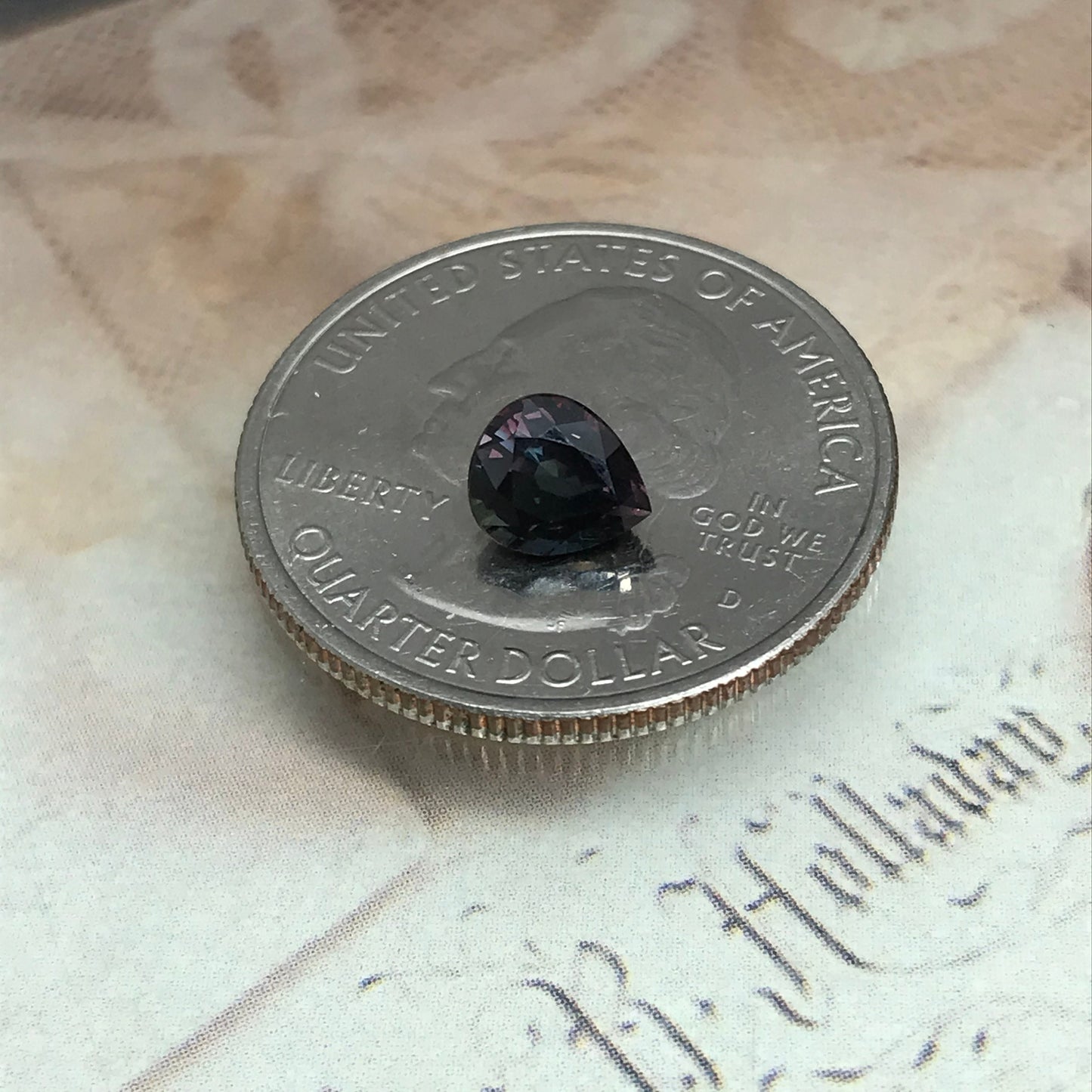 Natural Purple Blue Sapphire 1.16 carat 6.5 x 5.7 mm Pear Cut, Faceted Loose Gemstone Purple Violet Unmounted Gem