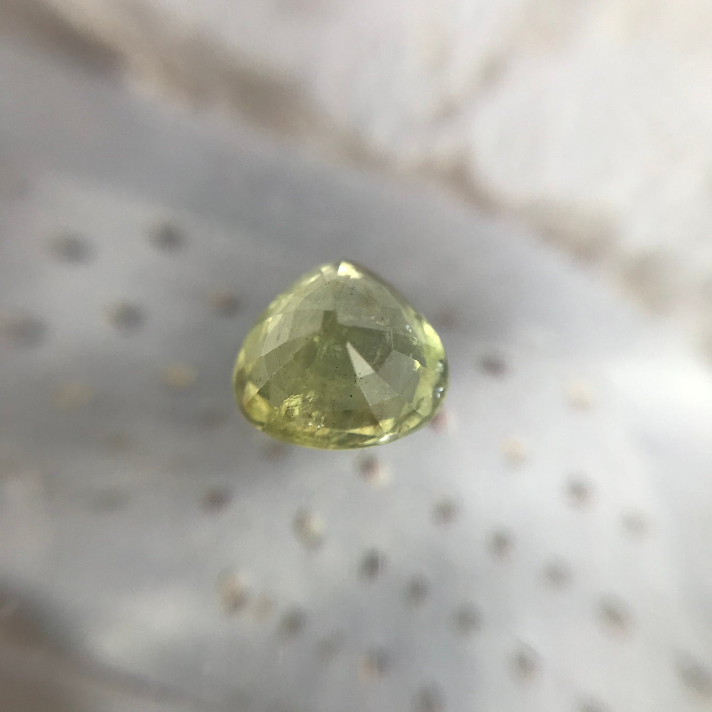 1.32 carat Natural Sapphire 6.2x6.7mm Fat Pear Cut Yellowish Green Corundum Faceted Loose Unmounted Gemstone Earth Mined Genuine Stone
