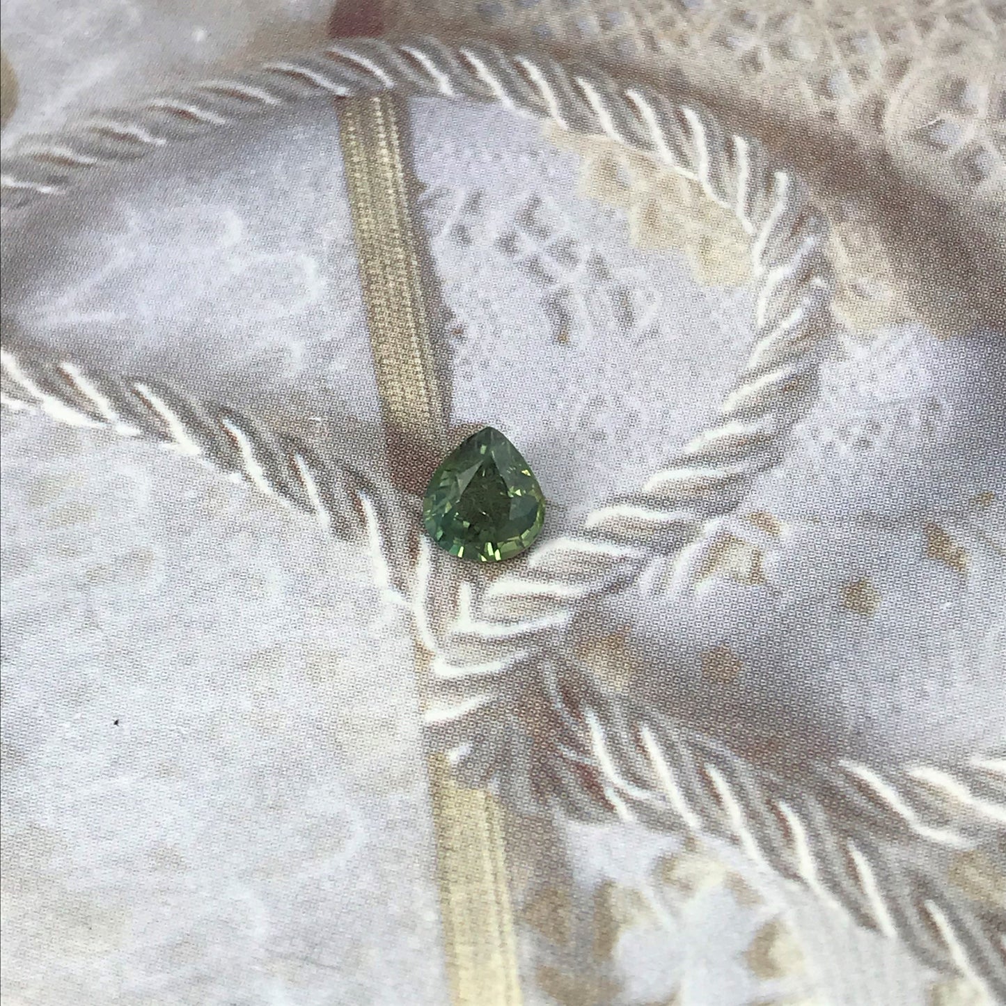 Natural Sapphire 6x5.5mm Fat Pear Cut 0.90 carat Green Blue Corundum Faceted Loose Unmounted Gemstone Earth Mined Genuine Stone