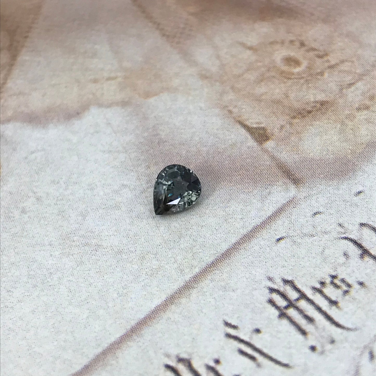 0.54 carat Natural Purple Sapphire 5.3x4.4 mm Pear Cut, Faceted Unmounted Gem