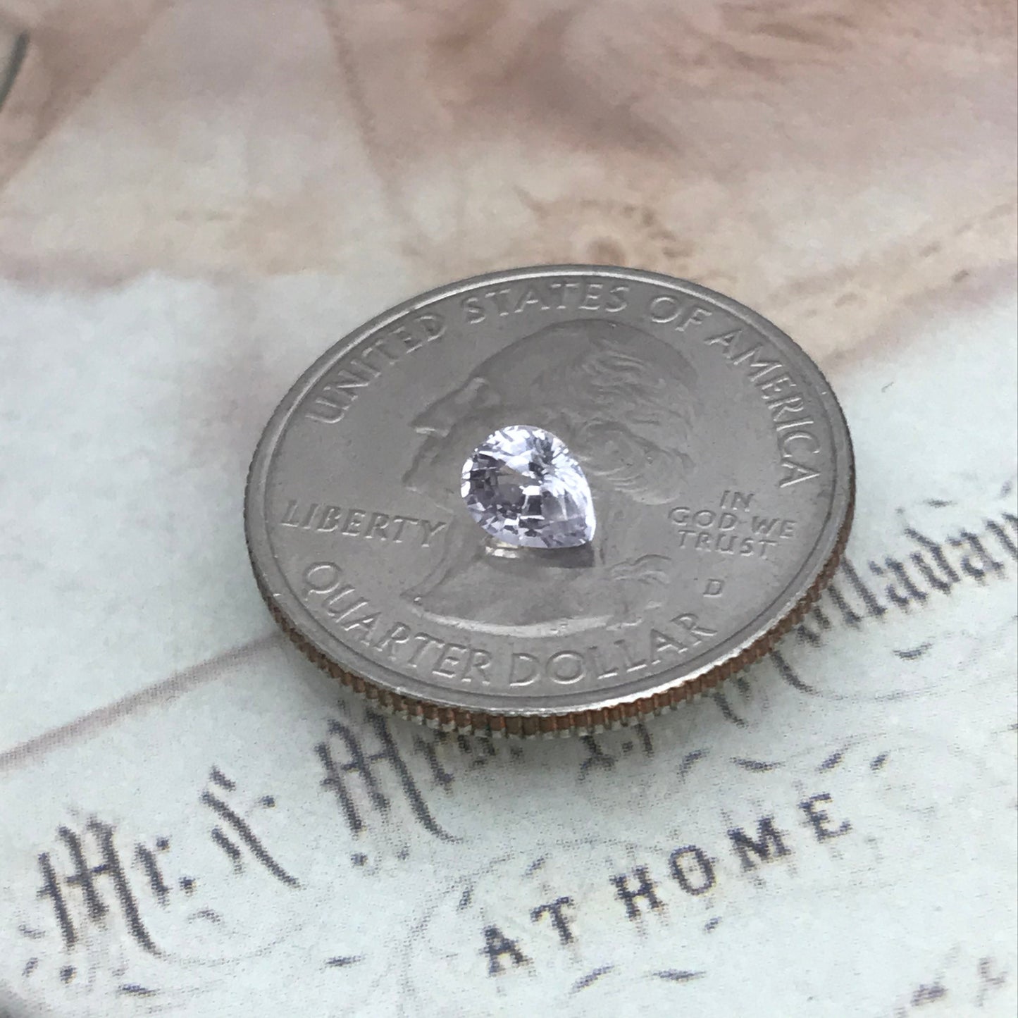 0.71 carat Lavender Natural Sapphire 5.7x4.5 mm Pear Cut, Faceted Loose Gemstone Light Purple Unmounted Gem