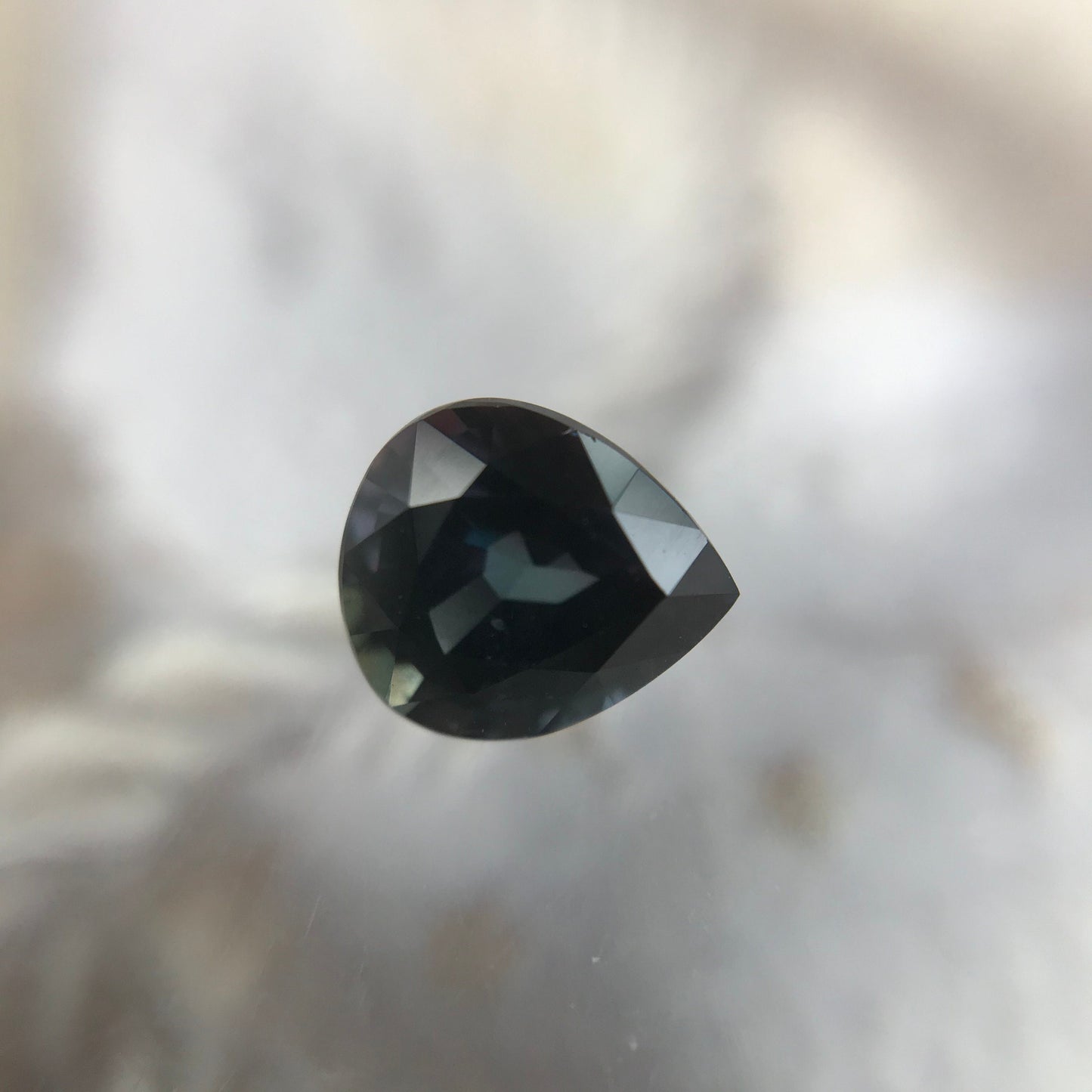 Natural Purple Blue Sapphire 1.16 carat 6.5 x 5.7 mm Pear Cut, Faceted Loose Gemstone Purple Violet Unmounted Gem