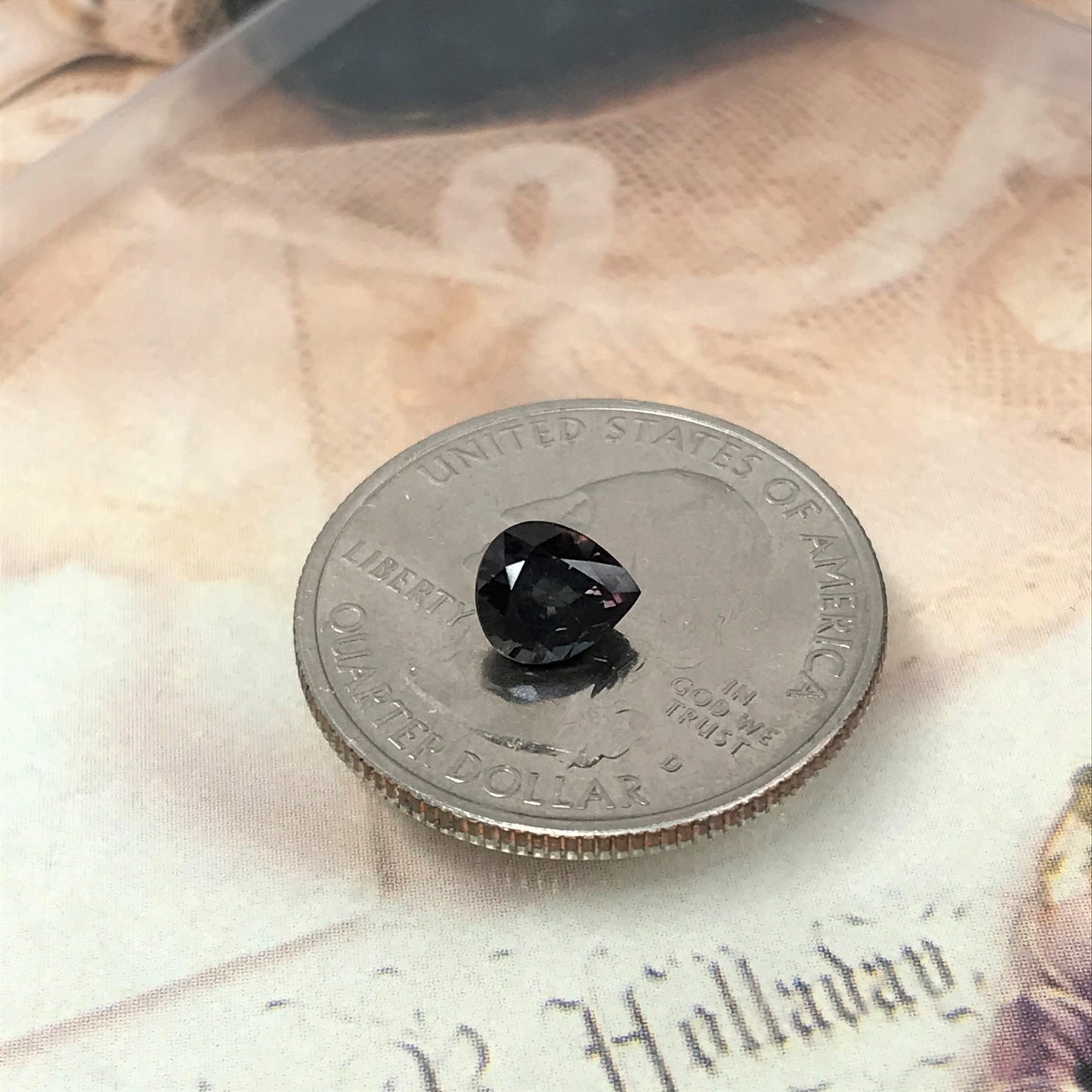 Natural Purple Blue Sapphire 1.16 carat 6.5 x 5.7 mm Pear Cut, Faceted Loose Gemstone Purple Violet Unmounted Gem