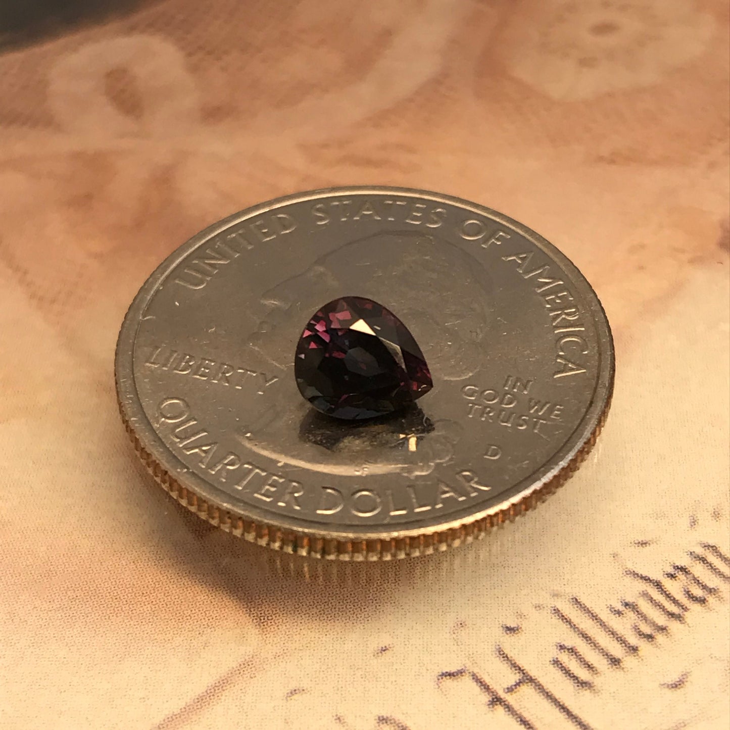Natural Purple Blue Sapphire 1.16 carat 6.5 x 5.7 mm Pear Cut, Faceted Loose Gemstone Purple Violet Unmounted Gem