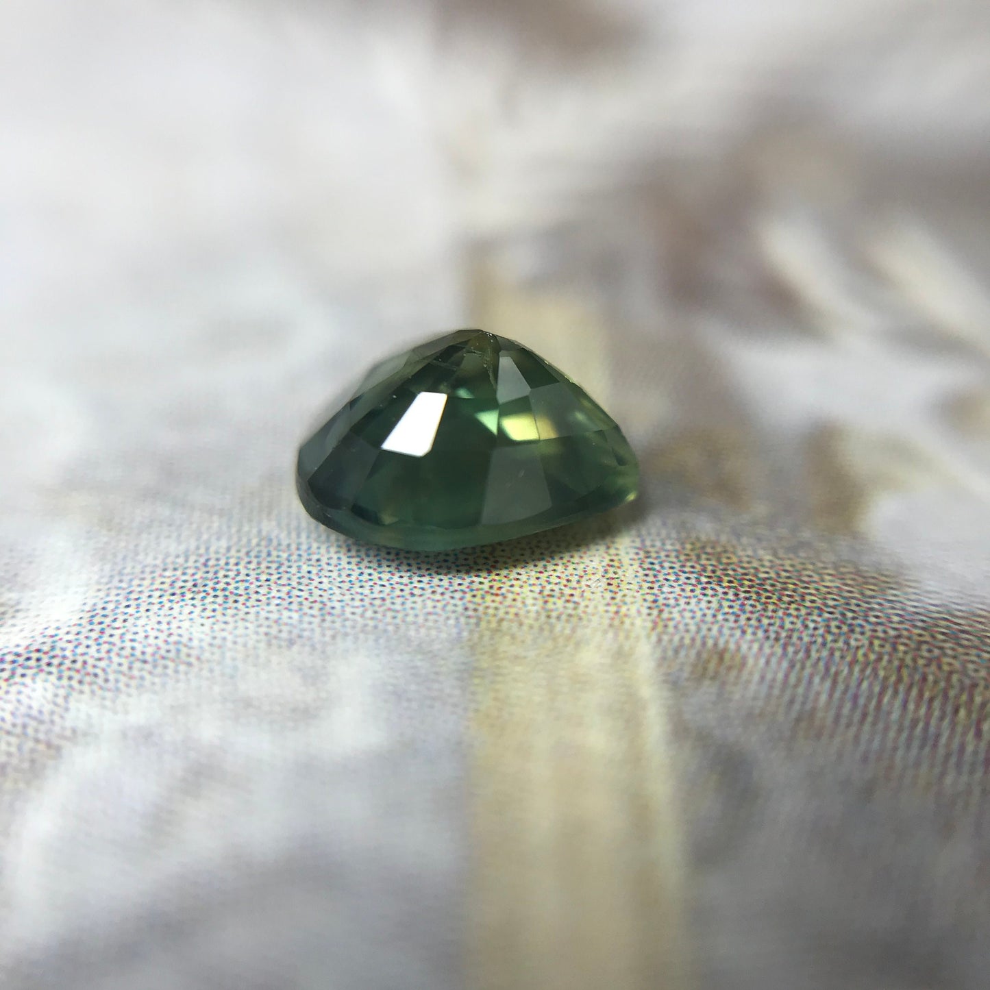 Natural Sapphire 6x5.5mm Fat Pear Cut 0.90 carat Green Blue Corundum Faceted Loose Unmounted Gemstone Earth Mined Genuine Stone