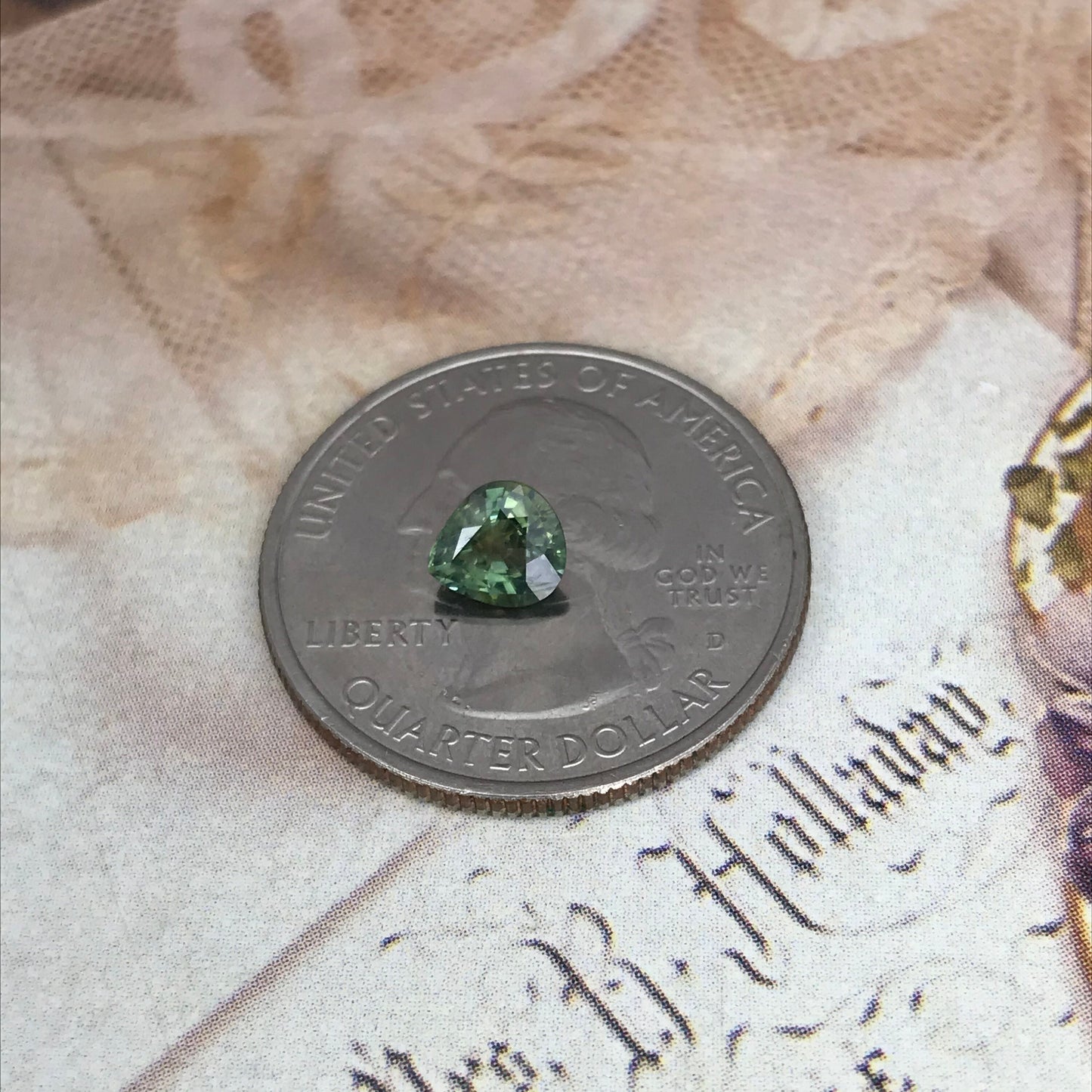 Natural Sapphire 6x5.5mm Fat Pear Cut 0.90 carat Green Blue Corundum Faceted Loose Unmounted Gemstone Earth Mined Genuine Stone