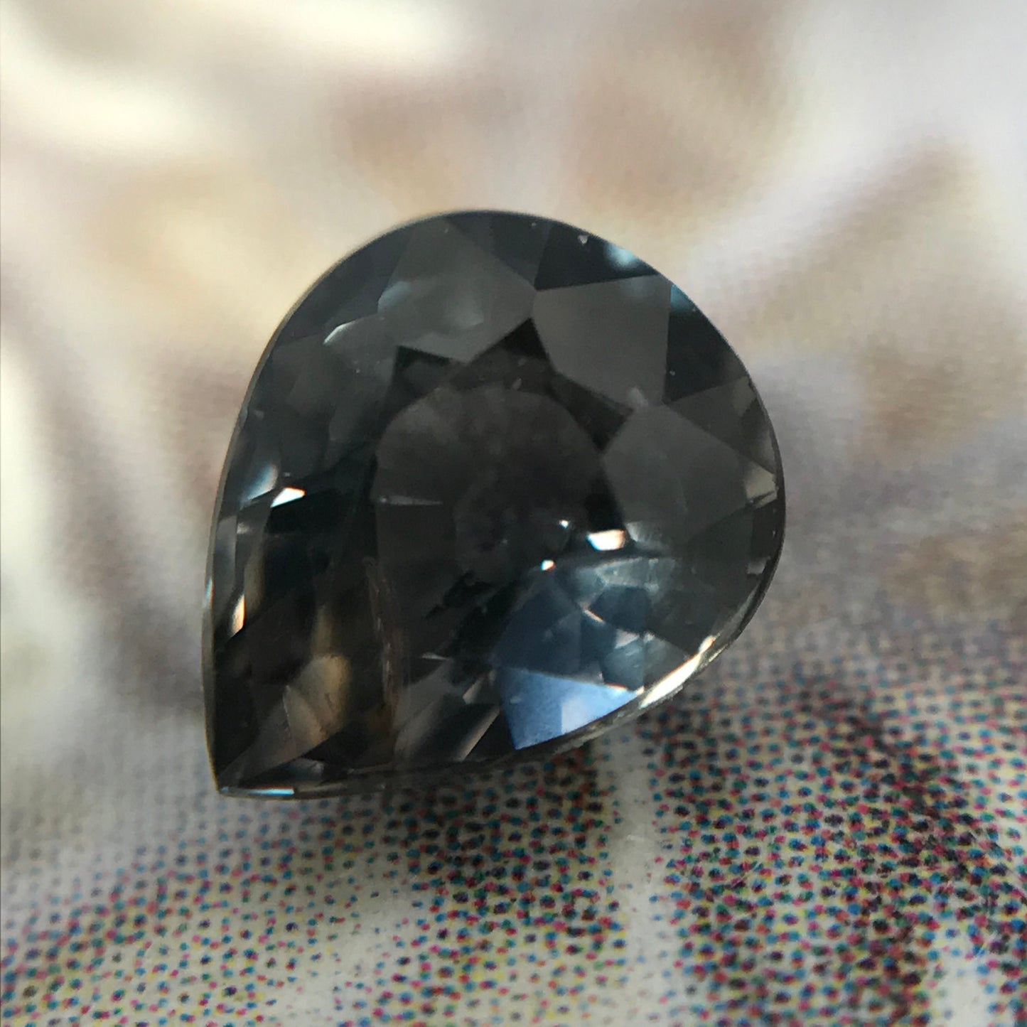 0.54 carat Natural Purple Sapphire 5.3x4.4 mm Pear Cut, Faceted Unmounted Gem