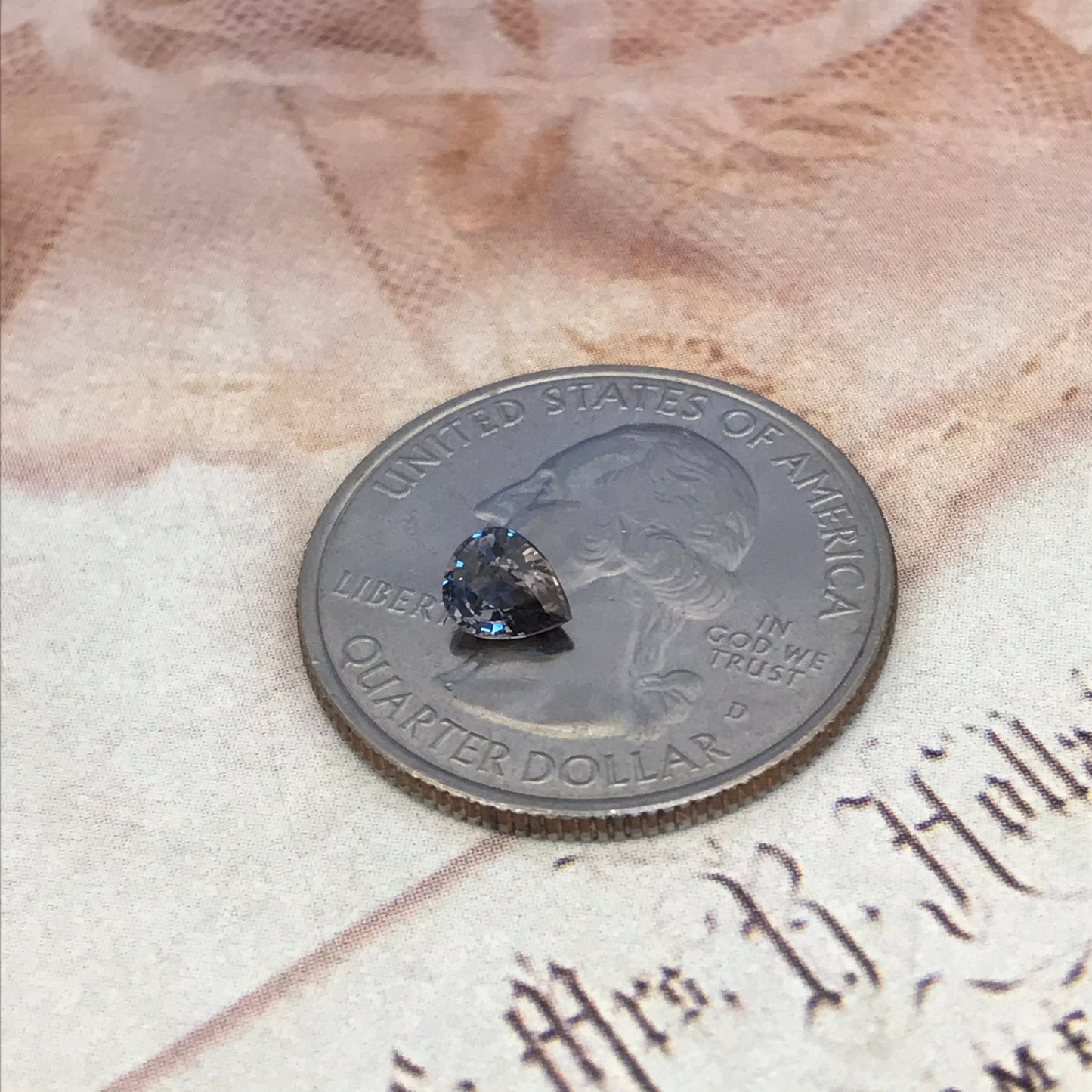 0.54 carat Natural Purple Sapphire 5.3x4.4 mm Pear Cut, Faceted Unmounted Gem