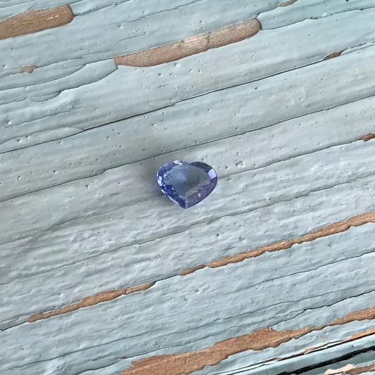 Natural Blue Sapphire 6x5mm 0.65 Carats Heart Cut Corundum Light Blue Gem Faceted Loose Unmounted Gemstone
