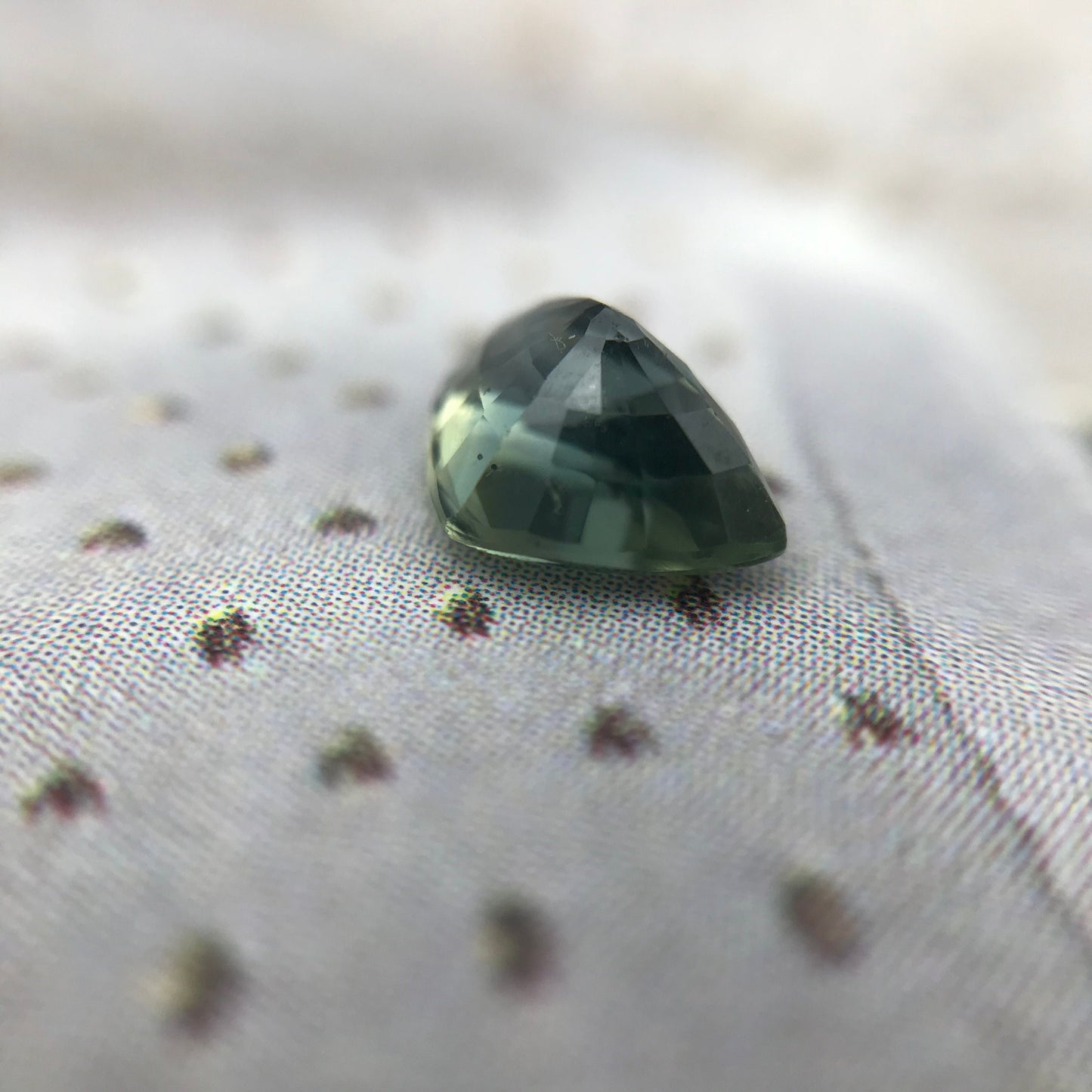 Natural Bluish Green Sapphire 7x5mm 0.95 Carat Gemstone Trillion Cut Corundum Gem Faceted Loose Unmounted