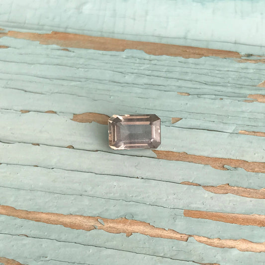 Natural Greenish Light Yellow Sapphire 2 Carat 8.3x5.6mm Emerald Octagon Cut Corundum Gem Faceted Loose Unmounted Gemstone Probably No Heat