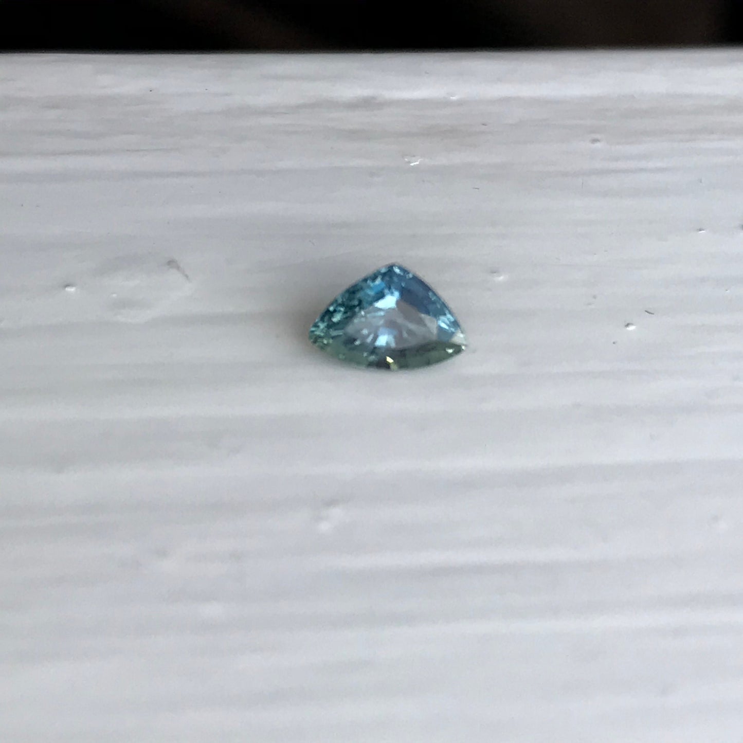 Natural Bluish Green Sapphire 6x4mm 0.70 Carat Gemstone Trillion Cut Corundum Gem Faceted Loose Unmounted