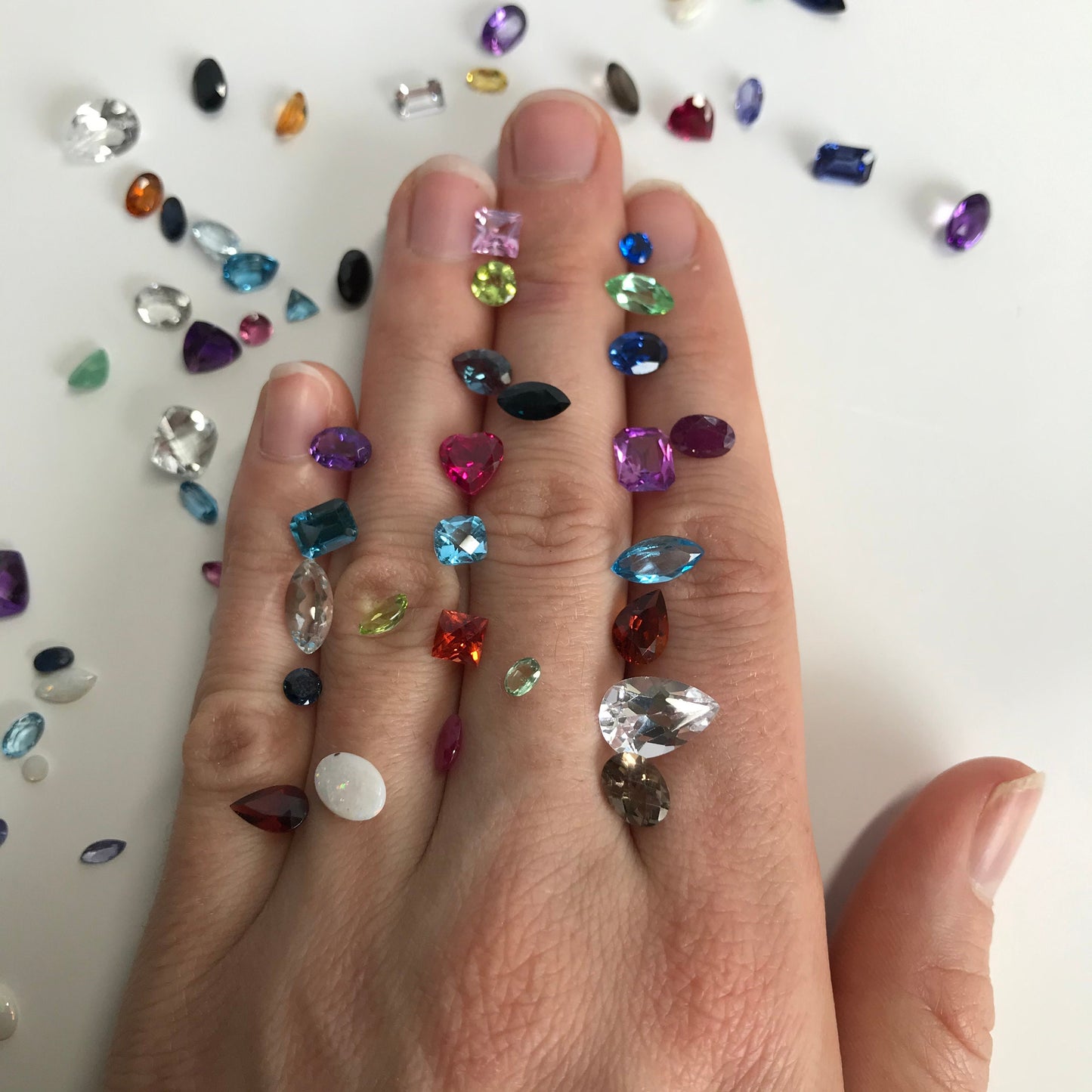 One-Surprise Gemstone! Loose Faceted Precious and Semiprecious Gem, Between 3x4mm-12x8mm, Topaz, Citrine, Amethyst, Ruby, Sapphire, Emerald,