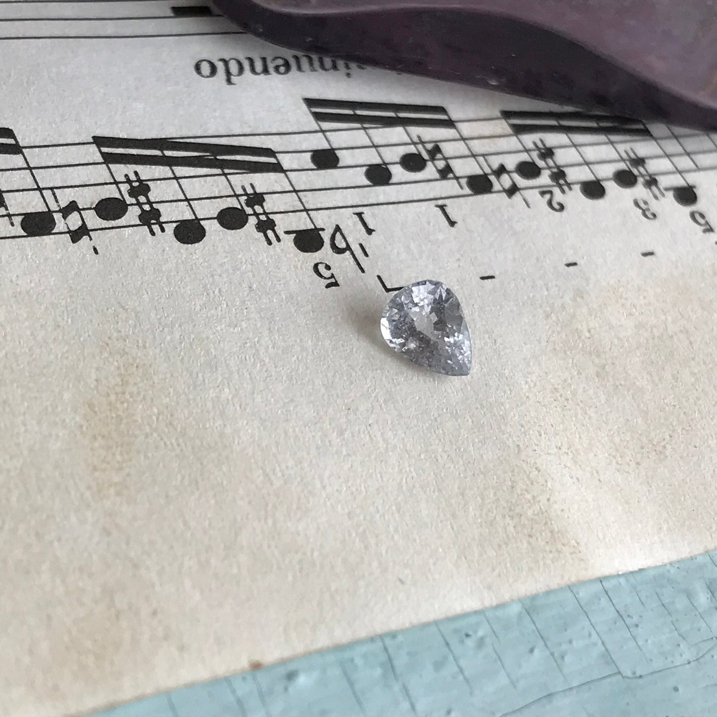 Natural Purple Sapphire 0.95 carat 6.6 x 5 mm Pear Cut, Faceted Loose Gemstone Light Purple Unmounted Gem