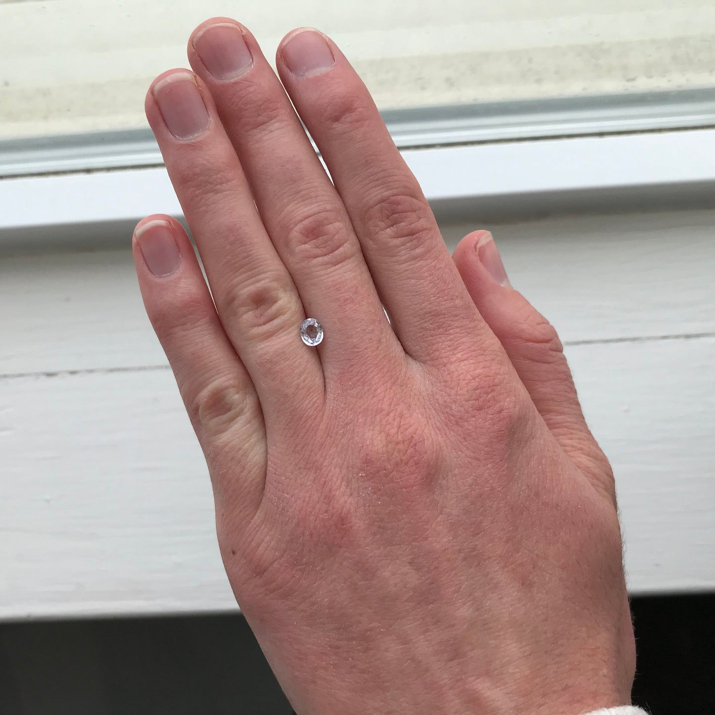 Lavender Natural Sapphire 0.59 carat 5.5 x 4.5 mm Oval Cut, Faceted Loose Gemstone Light Purple Unmounted Gem