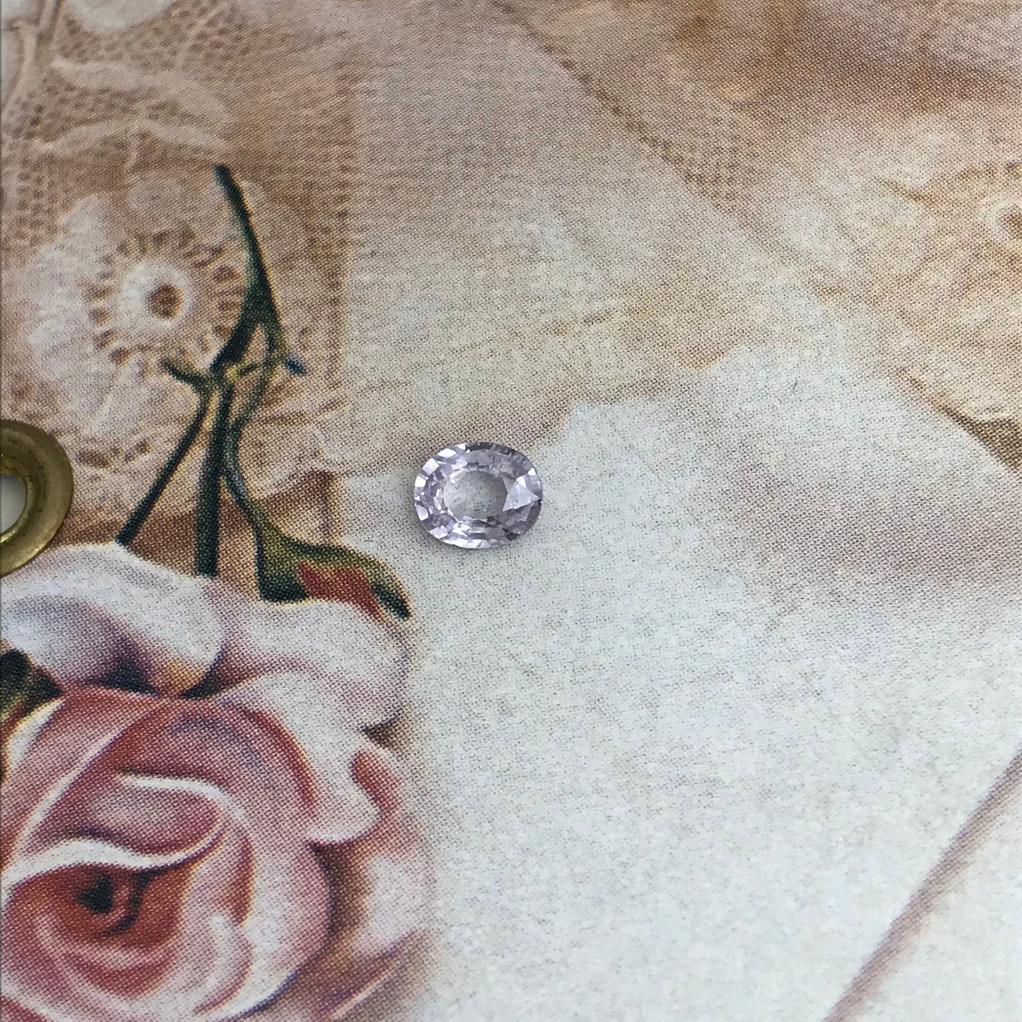 Lavender Natural Sapphire 0.59 carat 5.5 x 4.5 mm Oval Cut, Faceted Loose Gemstone Light Purple Unmounted Gem