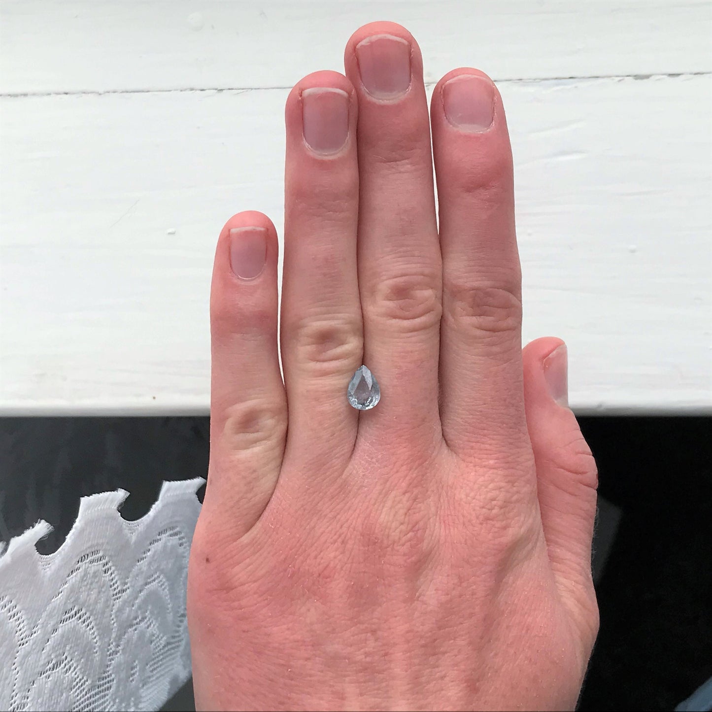 Natural 2 carat Purple Sapphire 8.8 x 6.5mm Pear Cut Loose Gemstone Unmounted Gem Genuine Earth Mined Stone