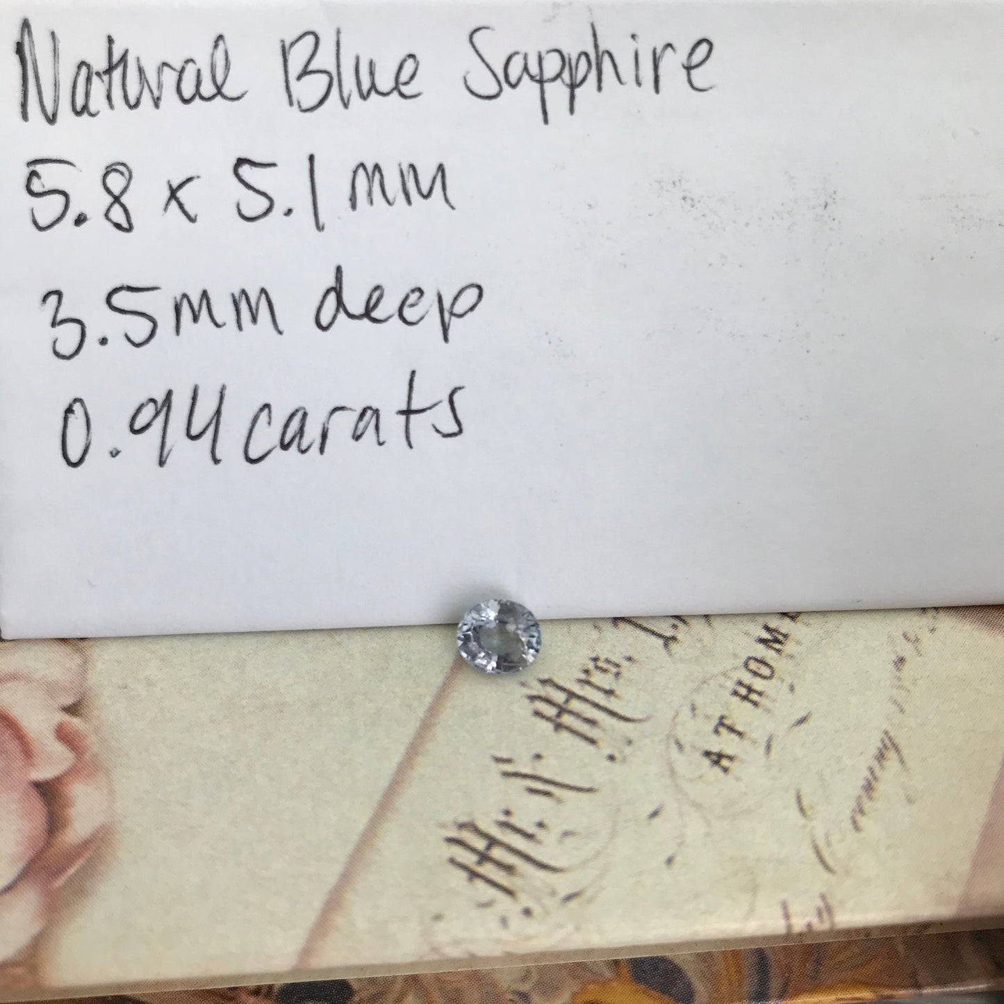 Natural Ice Blue Sapphire 5.8x5mm Oval 0.94 Carat Loose Faceted Corundum Unmounted Gemstone Earth Mined Gem Light Purplish Blue Sapphire