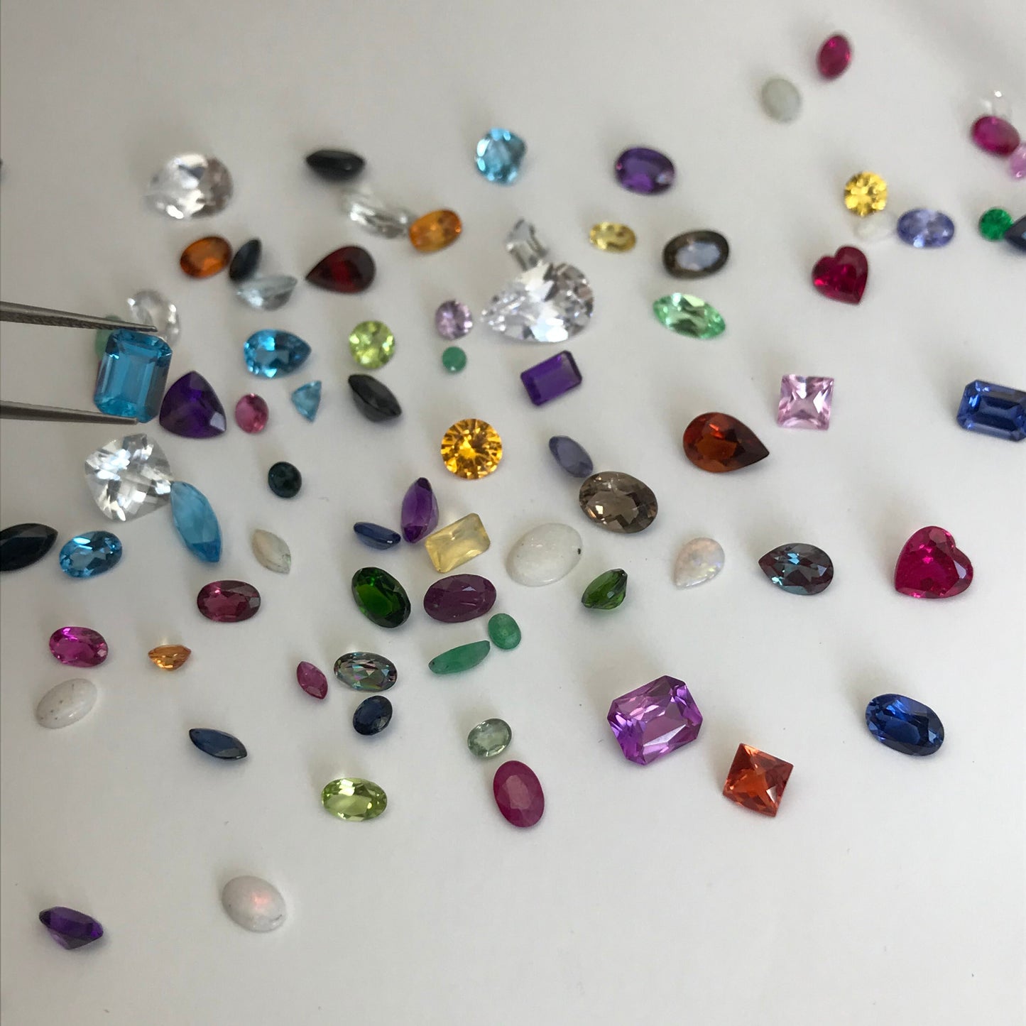 One-Surprise Gemstone! Loose Faceted Precious and Semiprecious Gem, Between 3x4mm-12x8mm, Topaz, Citrine, Amethyst, Ruby, Sapphire, Emerald,