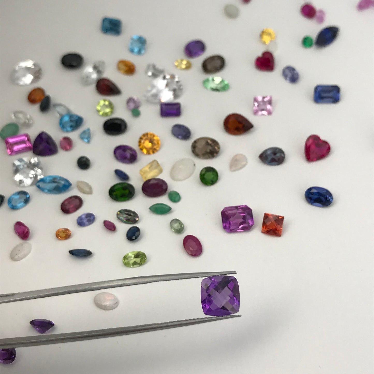 One-Surprise Gemstone! Loose Faceted Precious and Semiprecious Gem, Between 3x4mm-12x8mm, Topaz, Citrine, Amethyst, Ruby, Sapphire, Emerald,