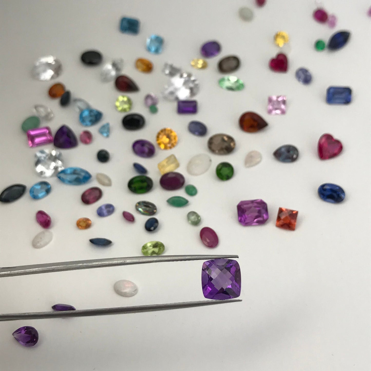 One-Surprise Gemstone! Loose Faceted Precious and Semiprecious Gem, Between 3x4mm-12x8mm, Topaz, Citrine, Amethyst, Ruby, Sapphire, Emerald,