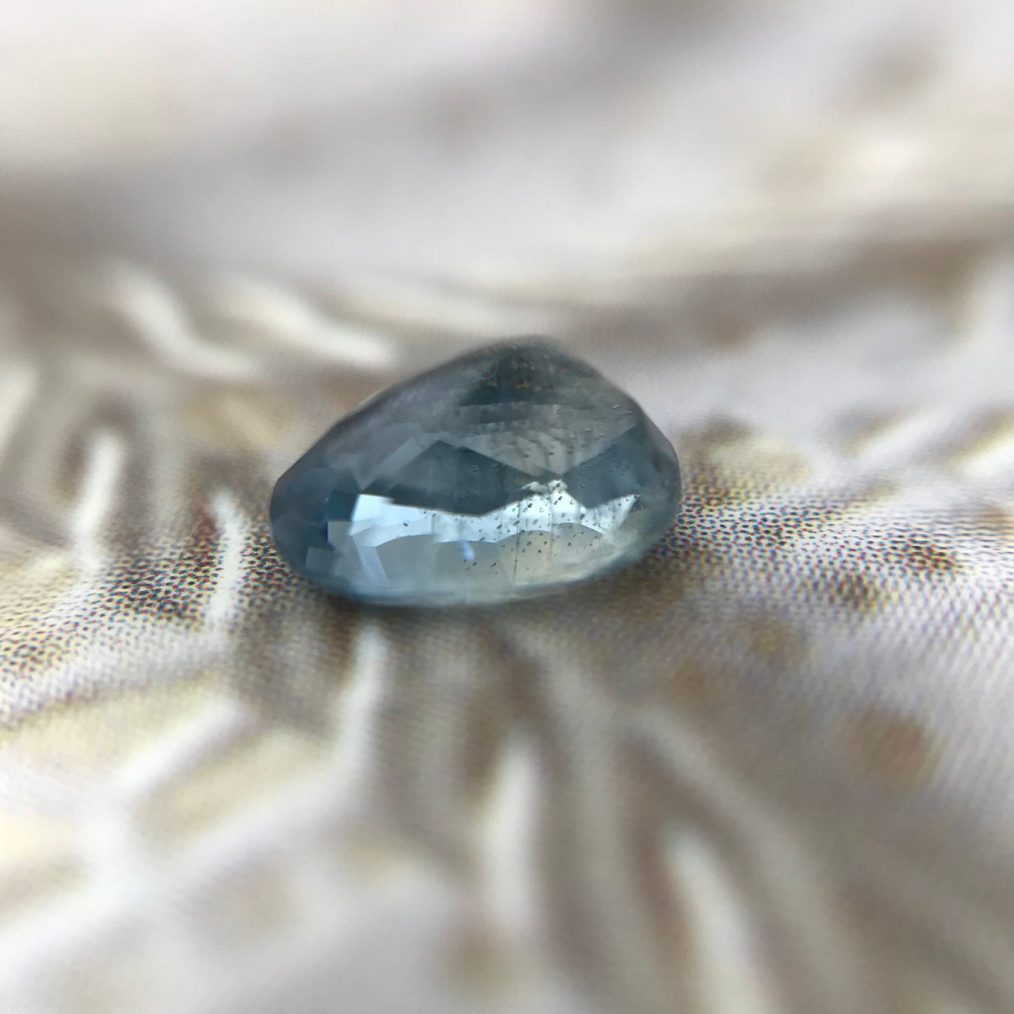 Natural Blue Sapphire 6.5 x 4.4mm 0.92 Carats Oval Corundum Light Blue Gem Faceted Loose Unmounted Gemstone