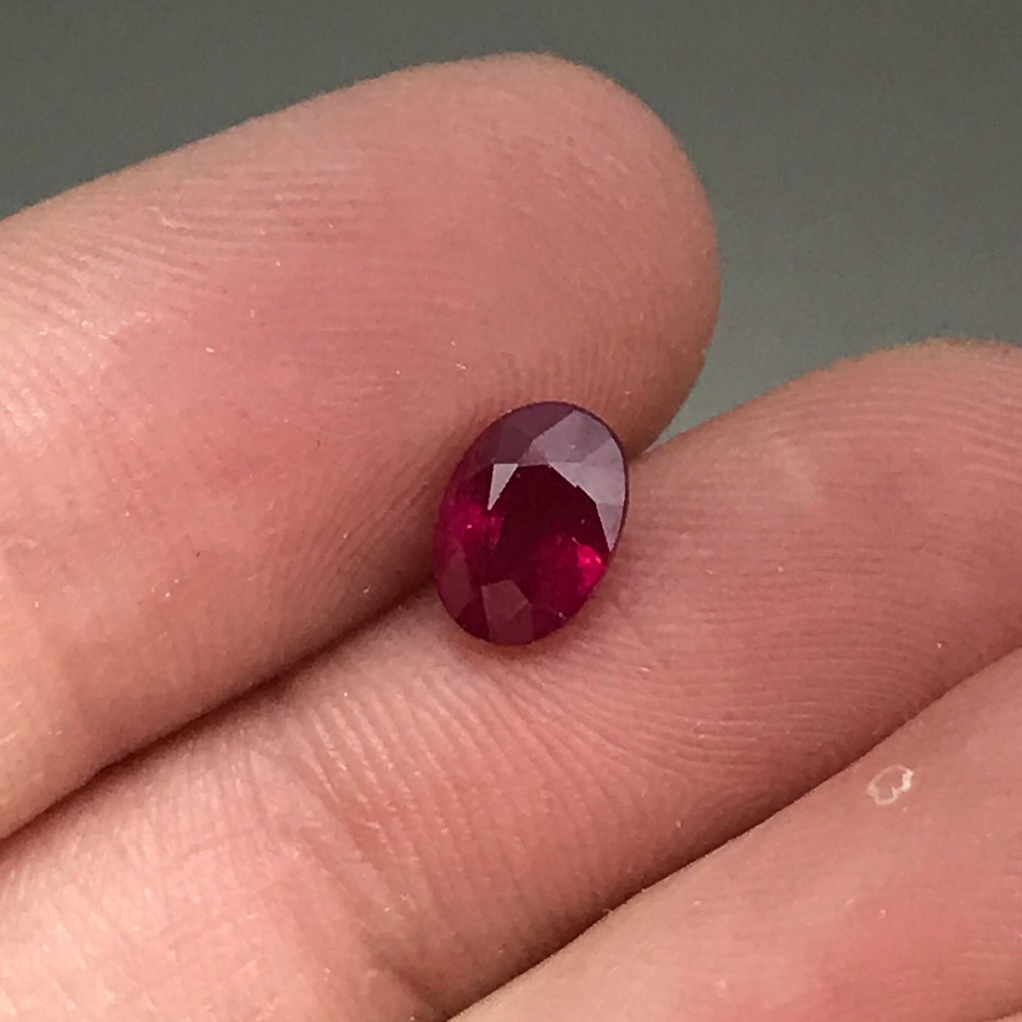 1.13 Ct Natural  Silky Ruby Heated 6.8x4.6mm Loose Ruby, Faceted Gemstone, Oval Cut, Reclaimed Gemstone, Red July Birthstone, Earth Mined