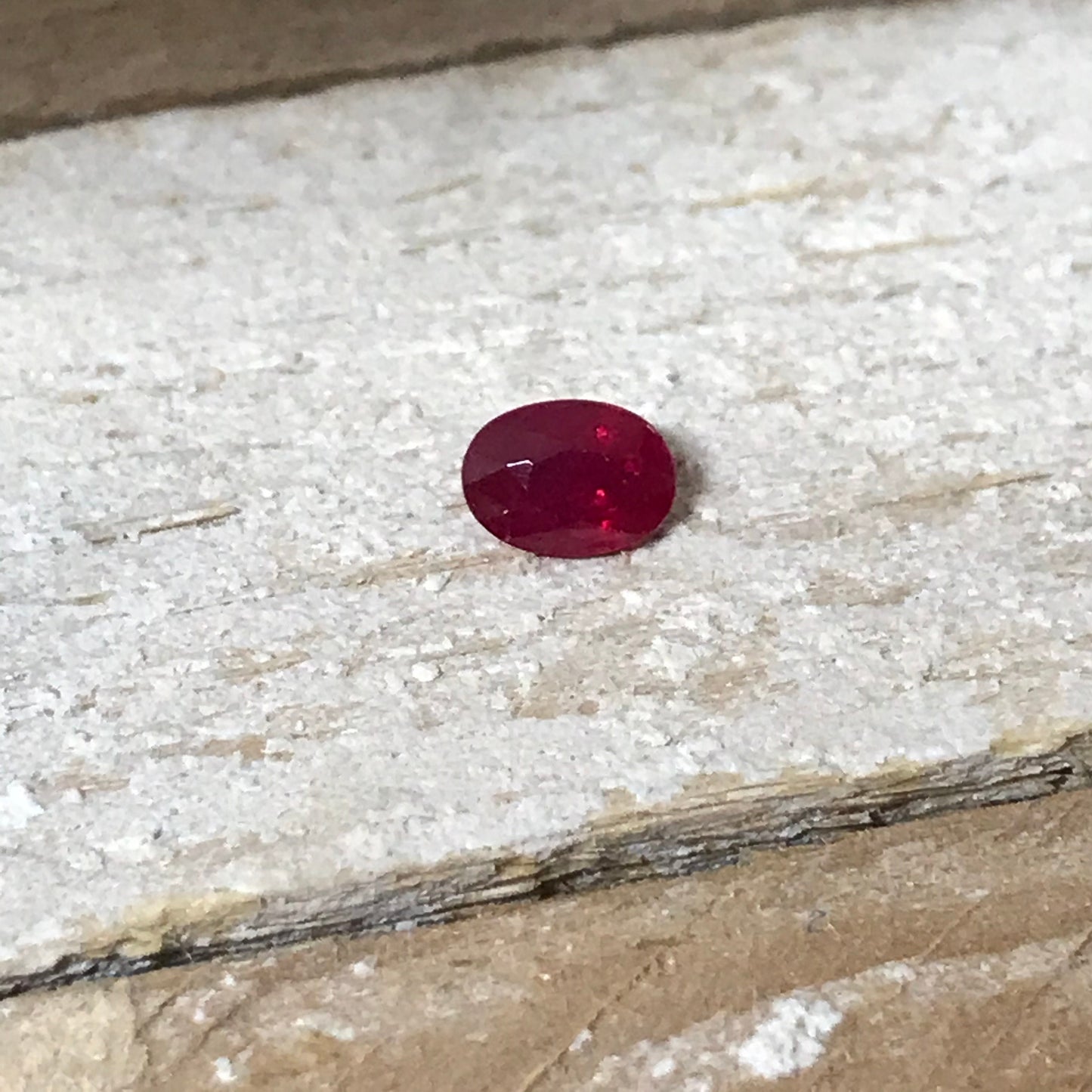 1.13 Ct Natural  Silky Ruby Heated 6.8x4.6mm Loose Ruby, Faceted Gemstone, Oval Cut, Reclaimed Gemstone, Red July Birthstone, Earth Mined